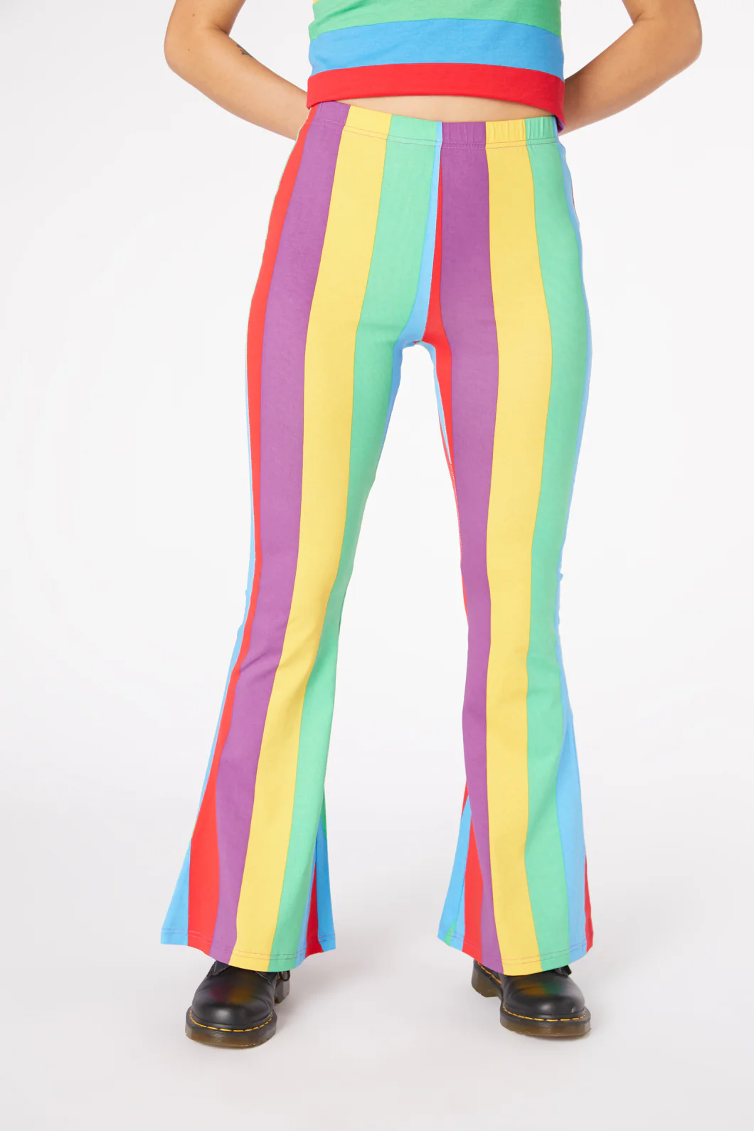 Rainbow Stripes Flare Pant - Image 7