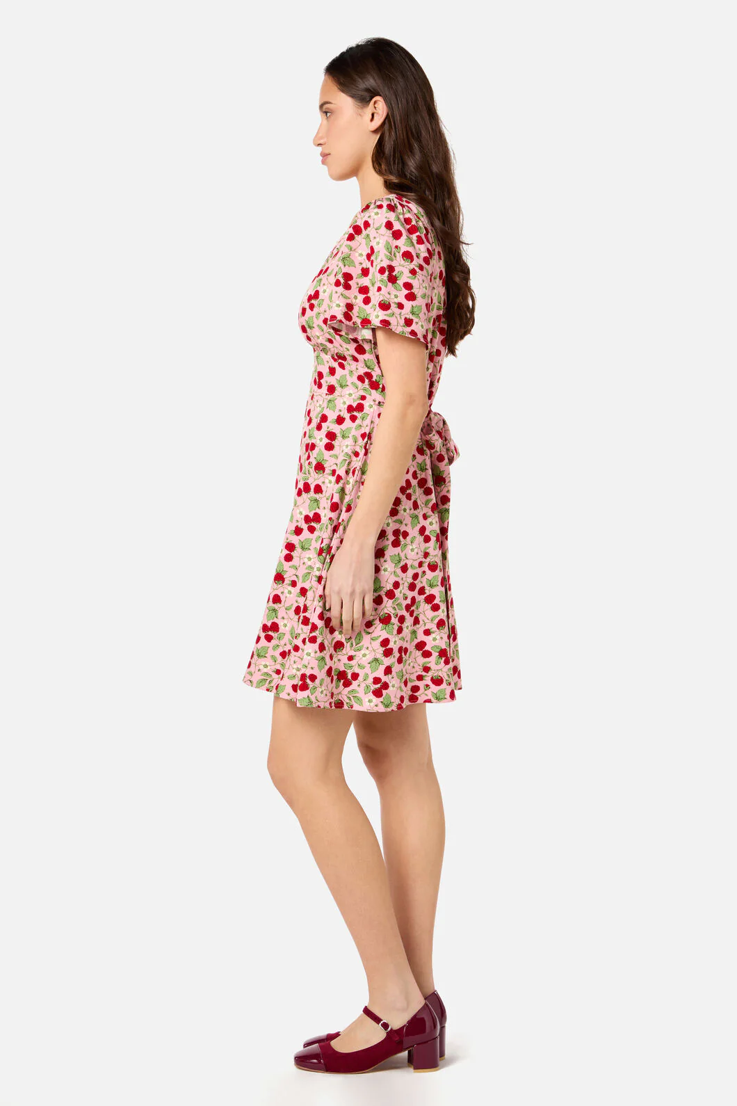 Raspberry Mini Dress - Image 3
