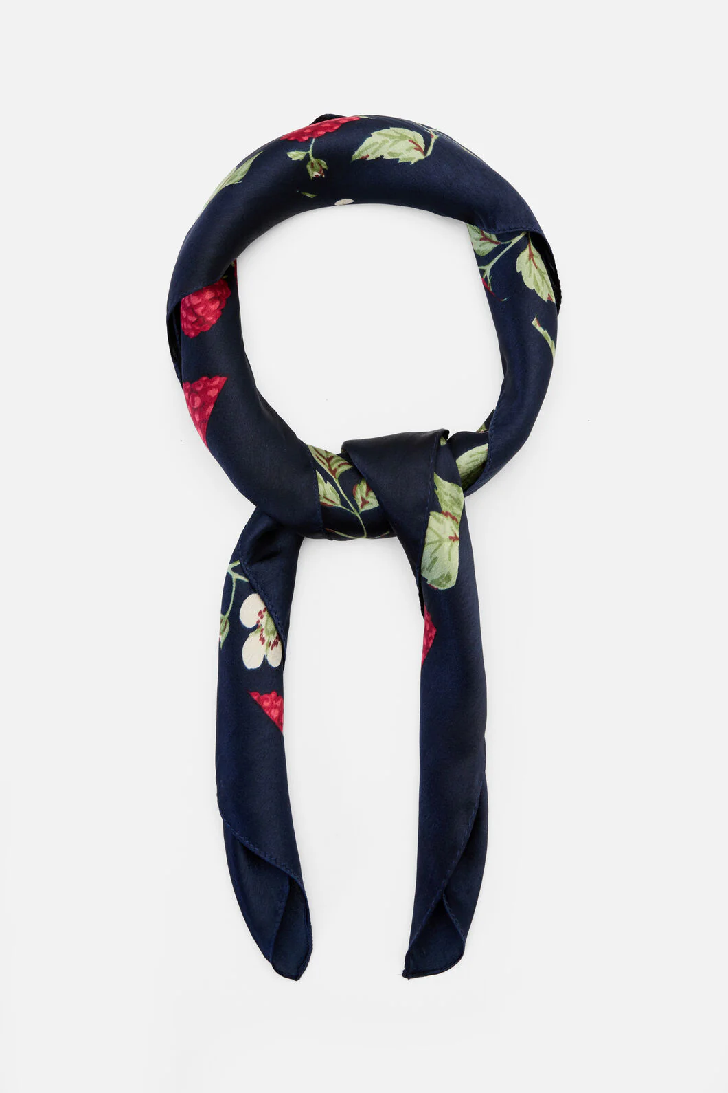 Raspberry Satin Scarf