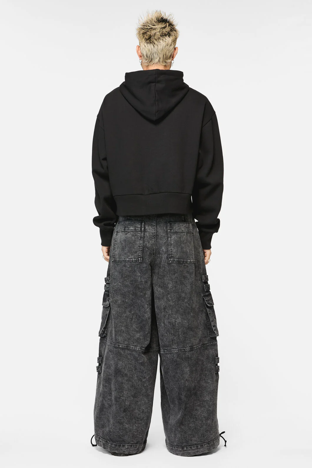 Ratbag Crop Grunge Hoodie - Image 4