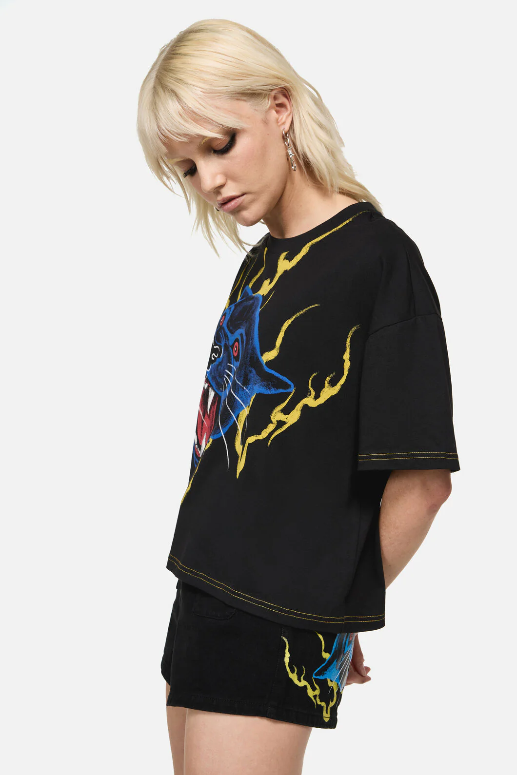 Rawr Oversized Punk Tee - Image 3
