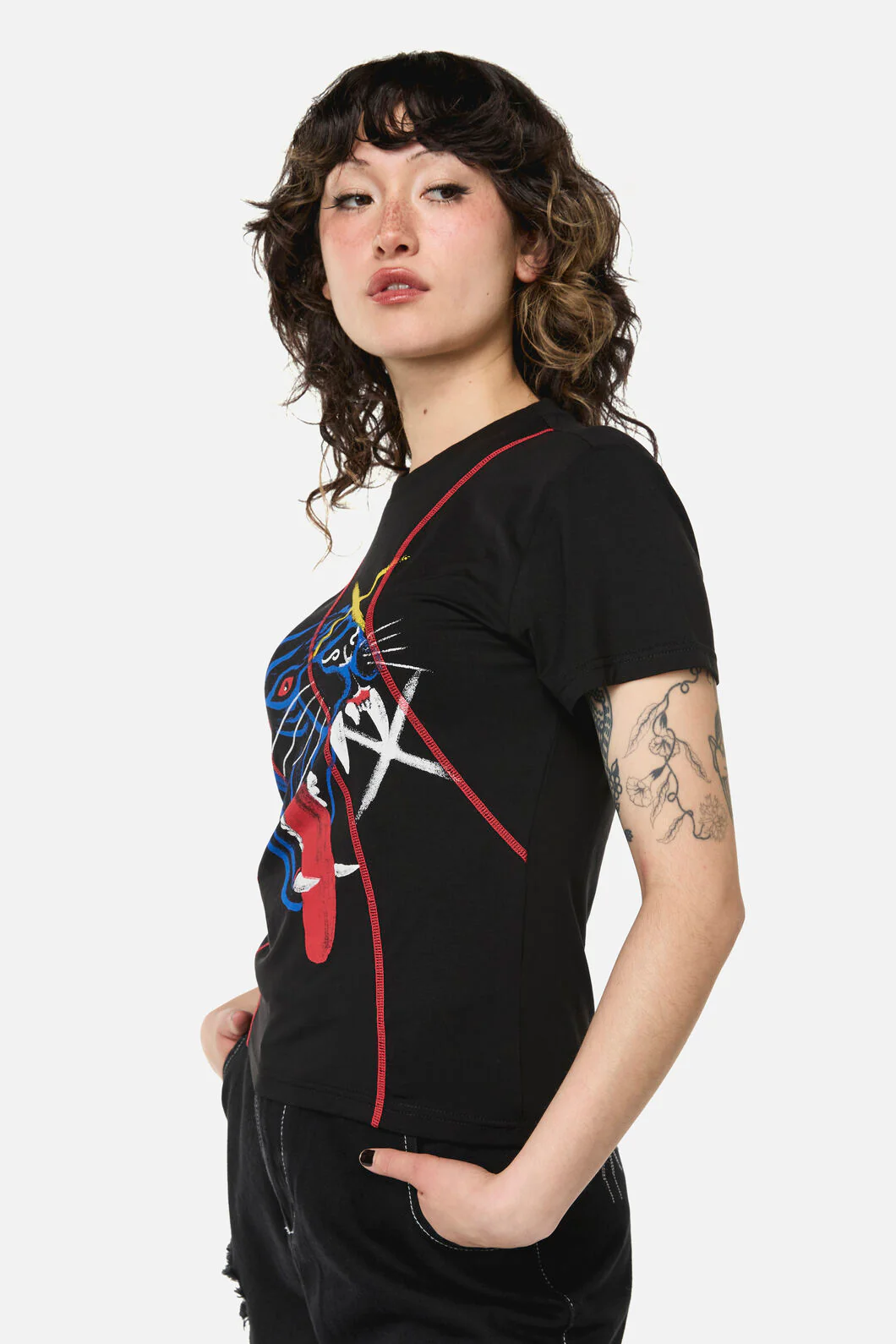 Rawr Punk Stitch Tee - Image 2