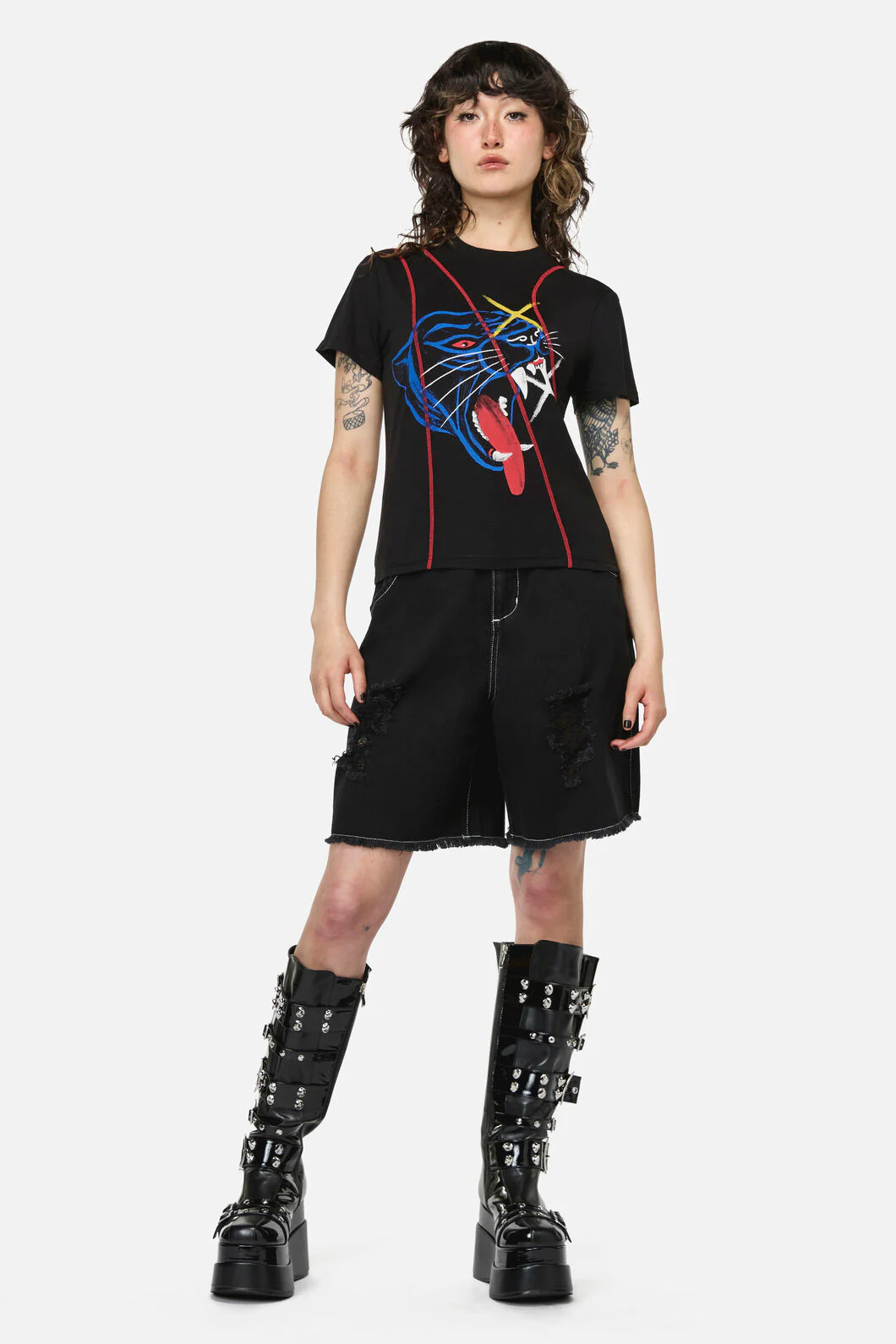 Rawr Punk Stitch Tee - Image 4