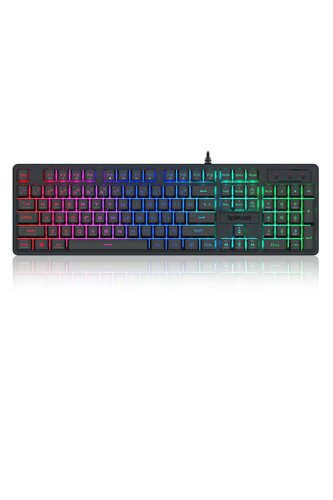 Redragon K521-RGB Netherbane Black Full-Size RGB Gaming Keyboard
