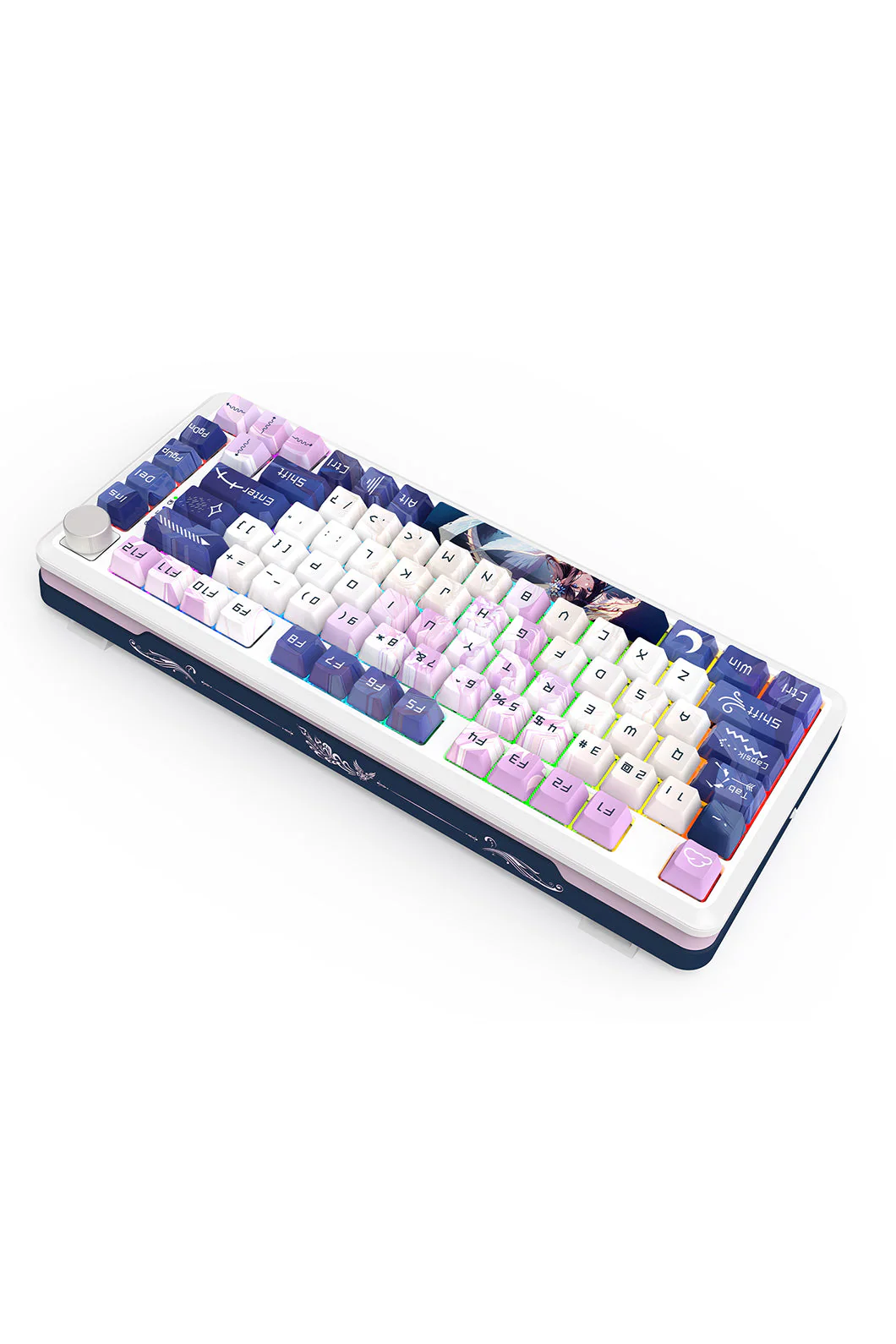 Redragon K681AGC RGB Pro Cyrus Deep Purple 75% Gasket Wireless Mechanical Keyboard - Image 4