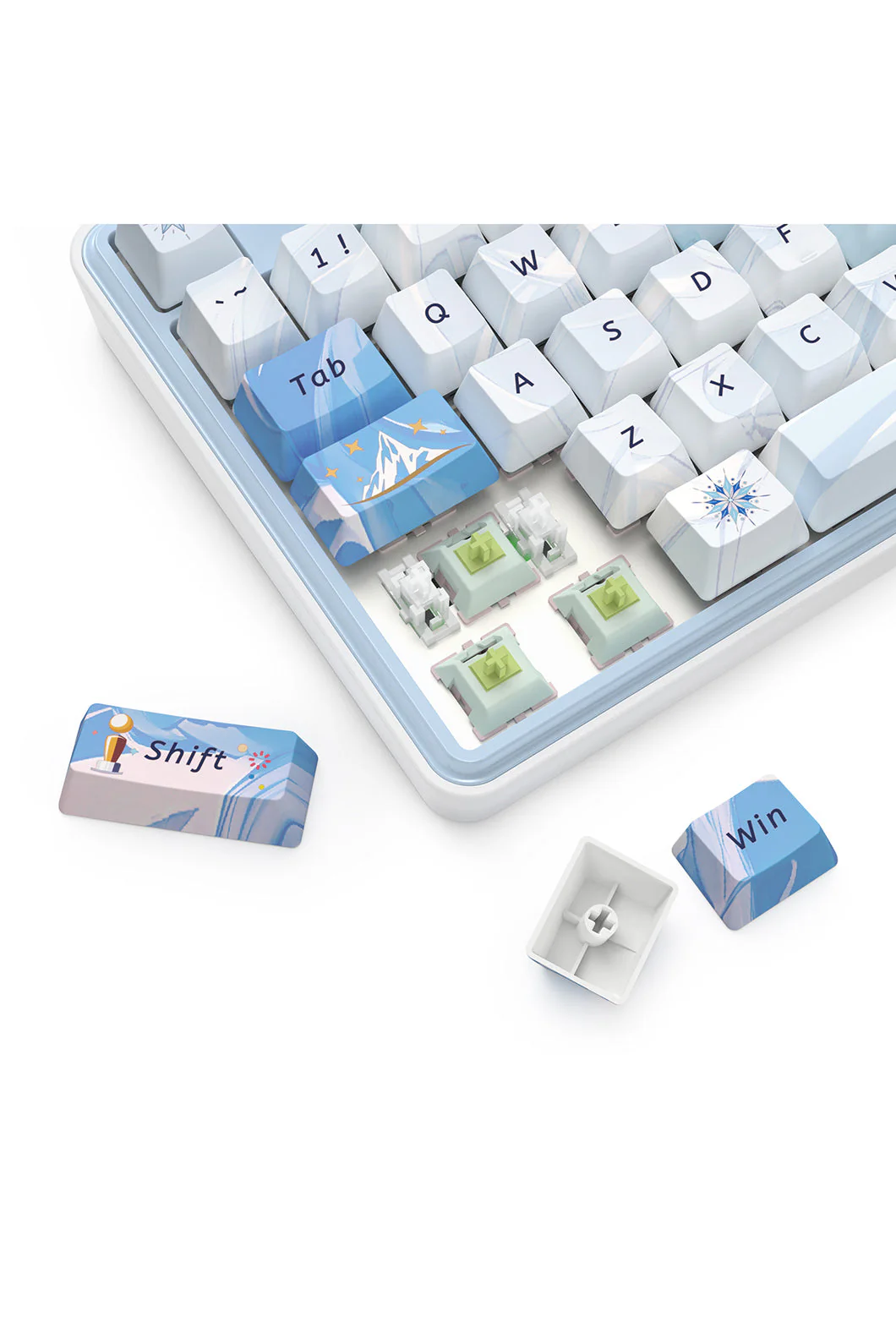 Redragon K707AK RGB Pro Star Blade Blue TKL Gasket Wireless Mechanical Keyboard - Image 8