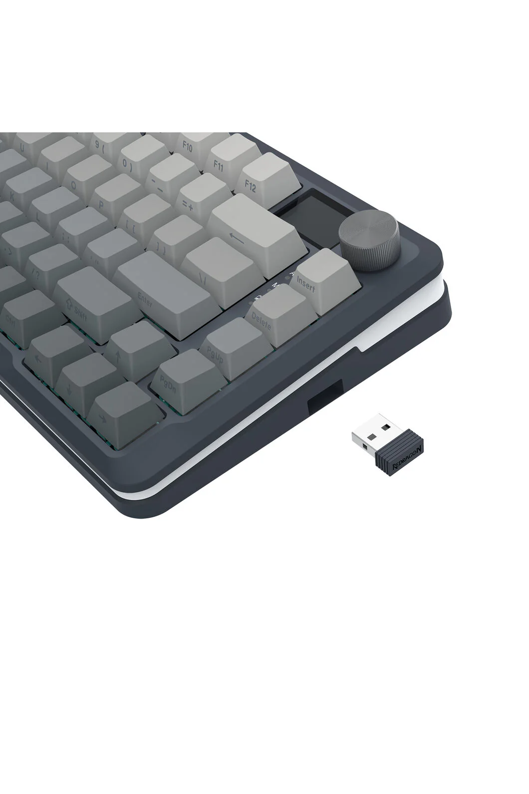 Redragon K708GG RGB Pro Fleact Charcoal 75% LCD Gasket Wireless Mechanical Keyboard - Image 18