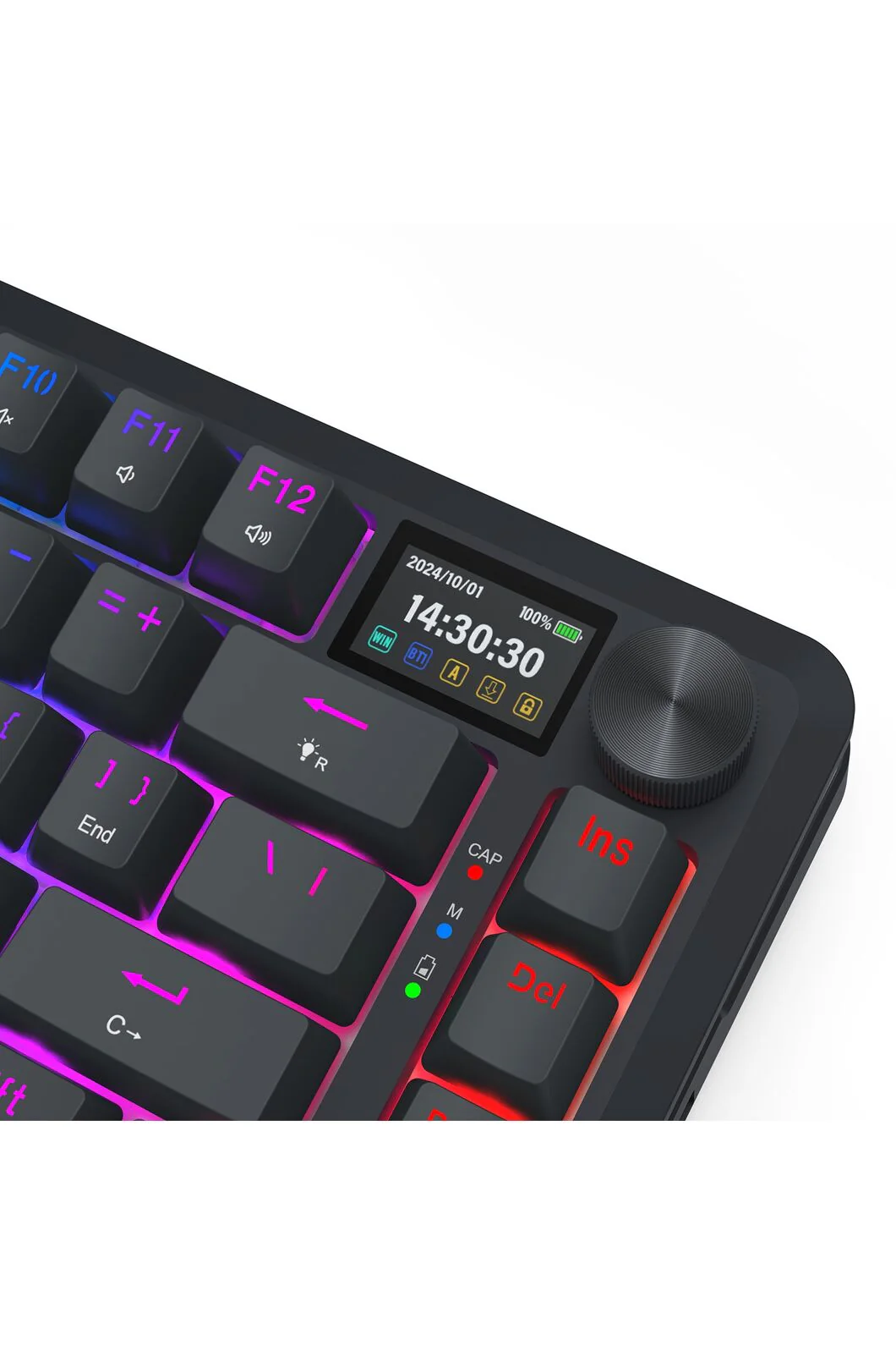 Redragon K708RGB-Pro Fleact Black 75% LCD Mechanical Keyboard - Image 10