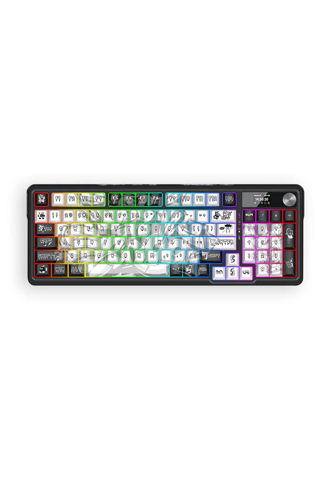 Redragon K719GF-RGB Pro Artemis Pro Grey Wireless Mechanical Keyboard