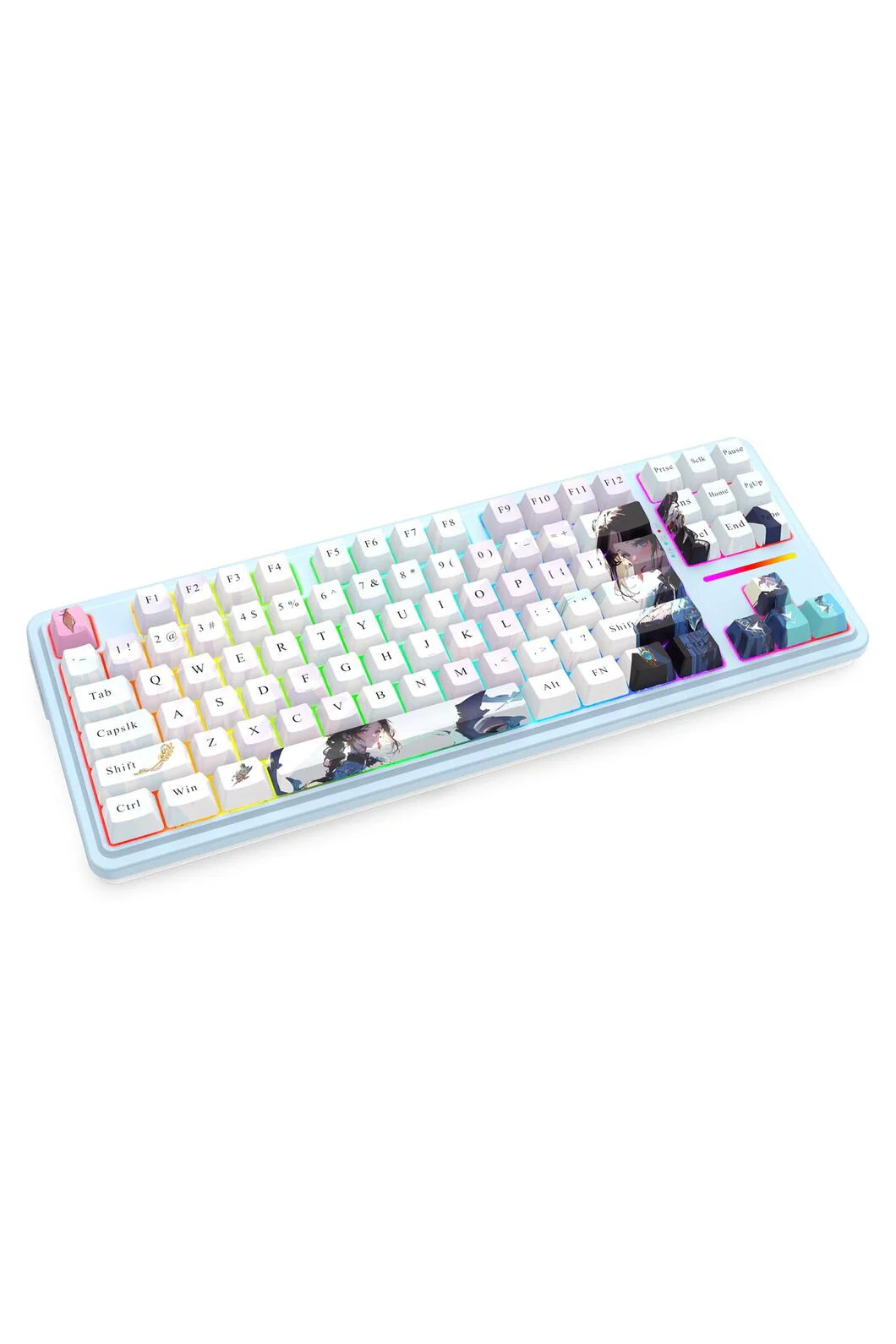 Redragon K728AK RGB Pro Antonium Pro Blue TKL Noise Dampened Wireless Mechanical Keyboard - Image 2