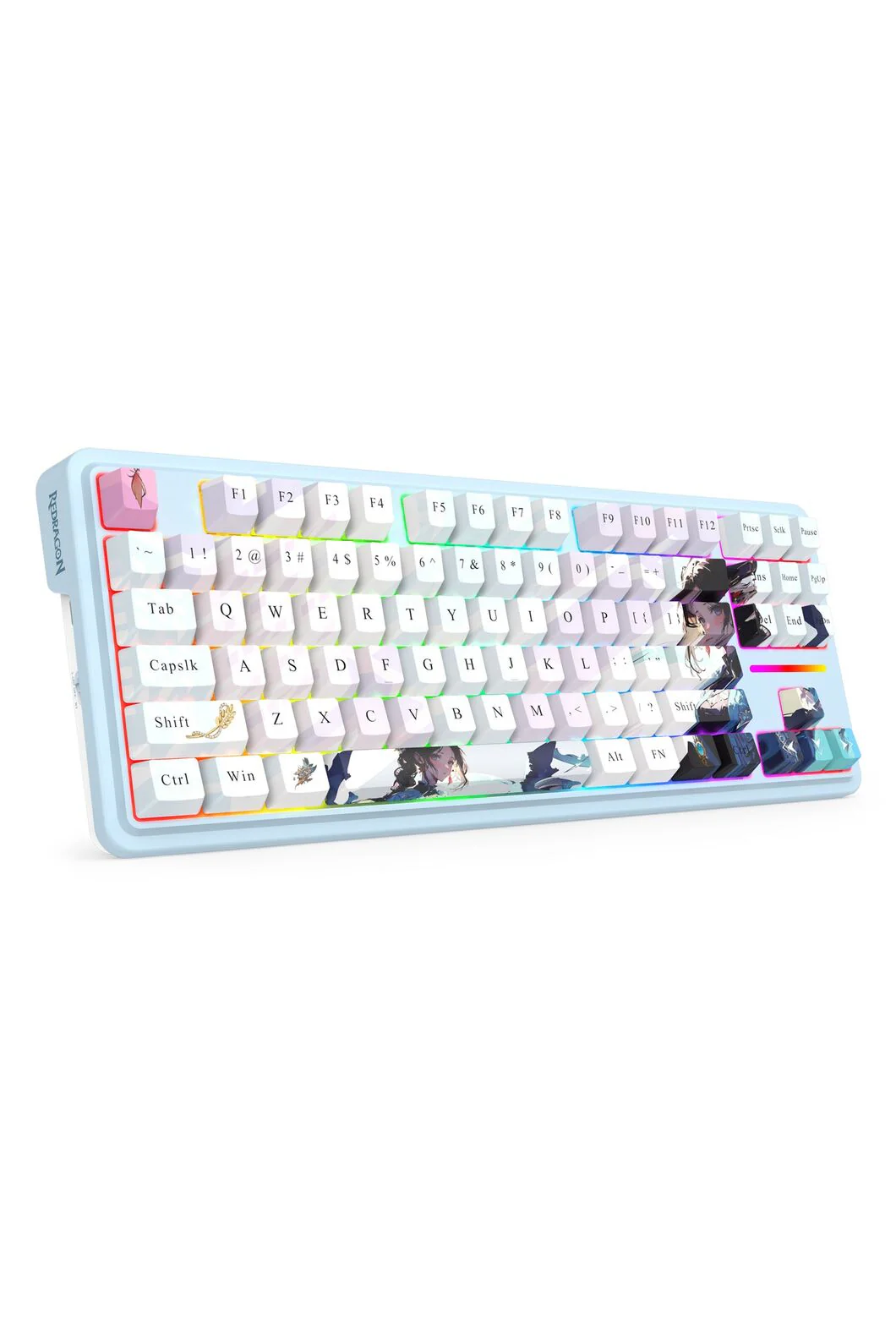 Redragon K728AK RGB Pro Antonium Pro Blue TKL Noise Dampened Wireless Mechanical Keyboard - Image 5