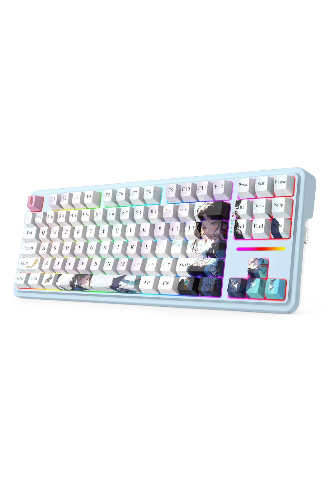 Redragon K728AK RGB Pro Antonium Pro Blue TKL Noise Dampened Wireless Mechanical Keyboard - Image 6