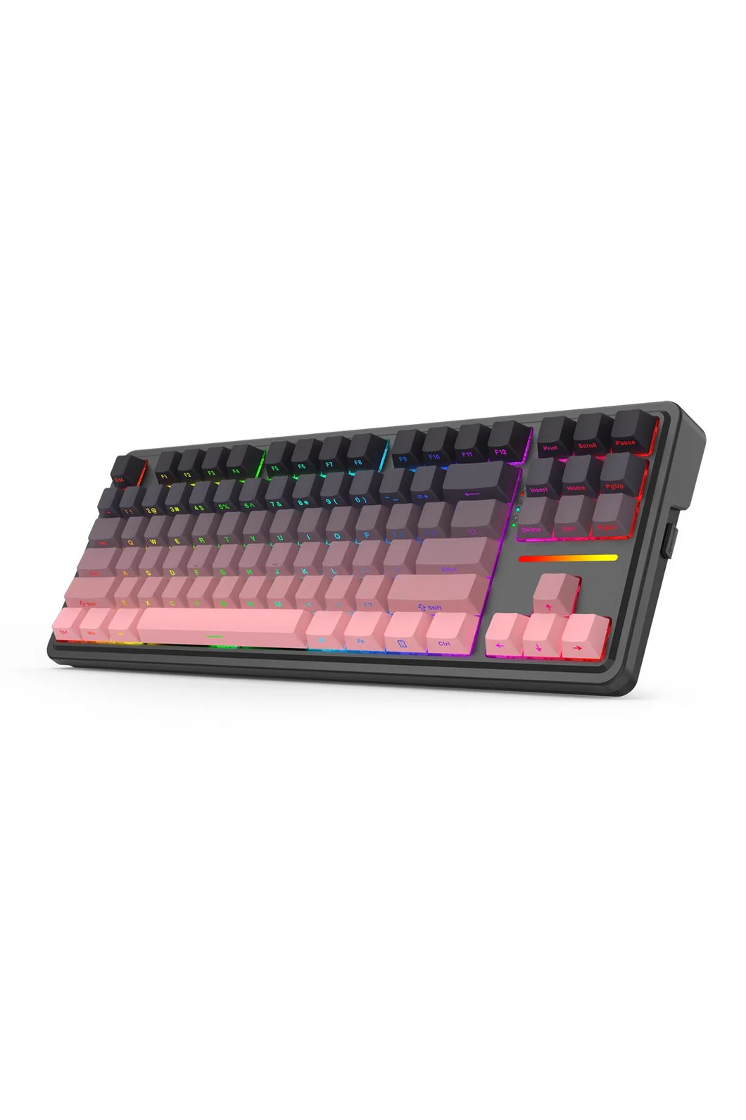 Redragon K728SP RGB Pro Antonium Pro Pink TKL Gasket Wireless Mechanical Keyboard - Image 6