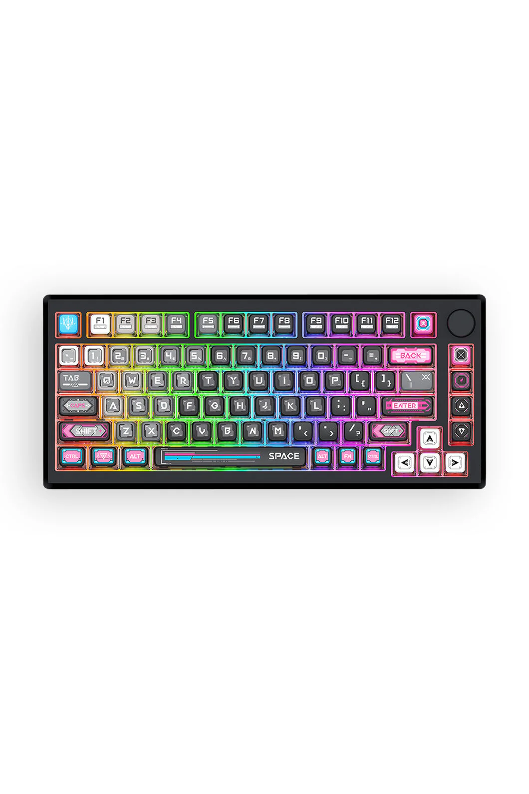 Redragon K732MC RGB Pro Uranus Pro Black TKL Aluminium Gasket Wireless Mechanical Keyboard - Image 2