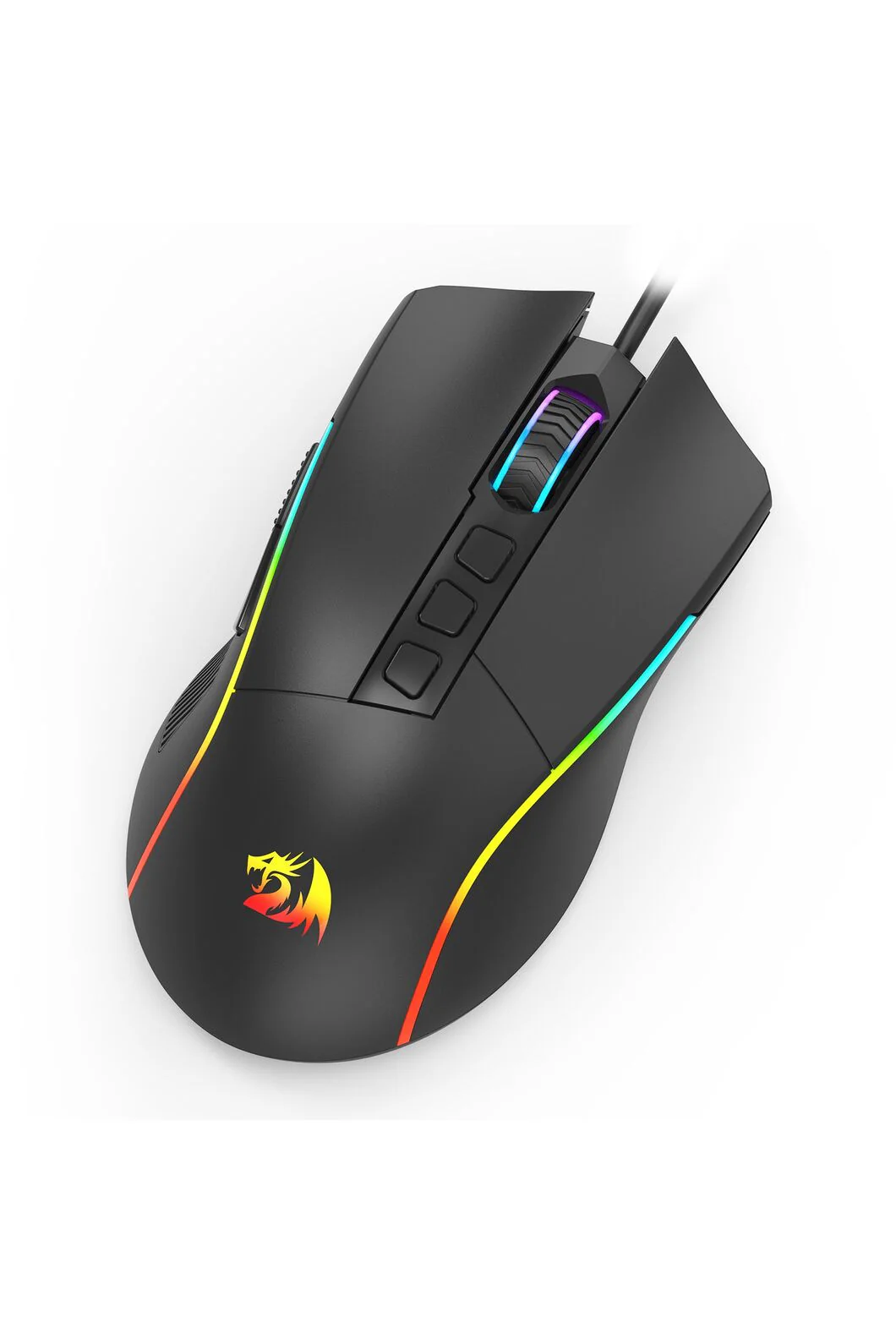 Redragon M812-RGB Plank Black Ergonomic USB Wired 16000 DPI Gaming Mouse - Image 5