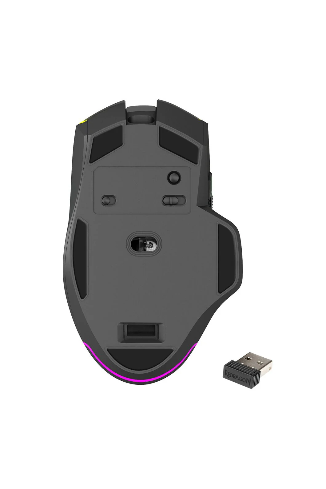 Redragon M814RGB-PRO Axe Pro Black Honeycomb Tri-Mode RGB Gaming Mouse - Image 9
