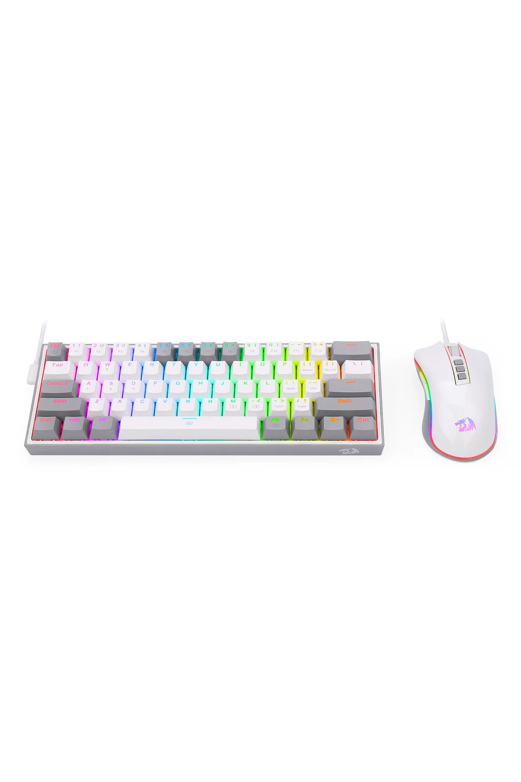 Redragon S131 White 60% RGB Mechanical Dynamic Duo Gaming Combo - Image 4