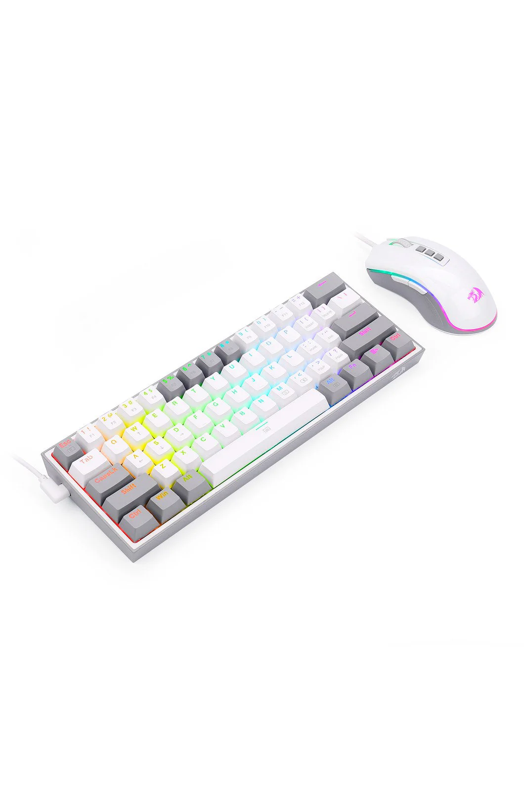 Redragon S131 White 60% RGB Mechanical Dynamic Duo Gaming Combo - Image 5