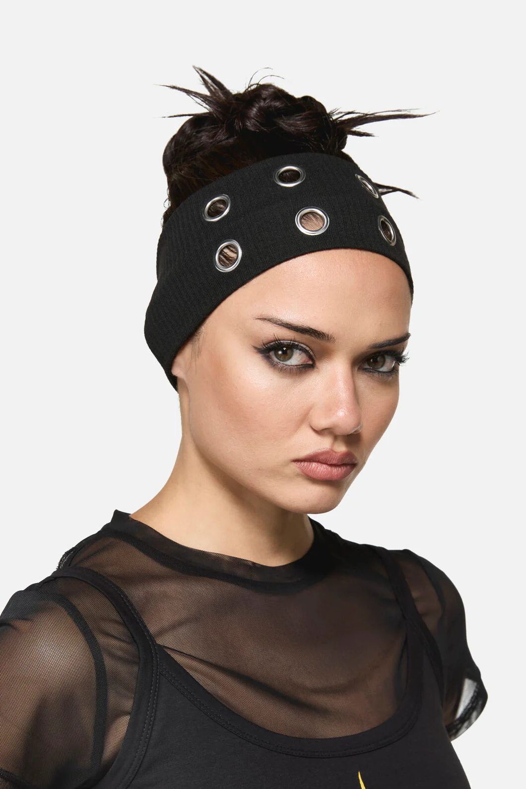 Rib Headband with Eyelets - Image 3