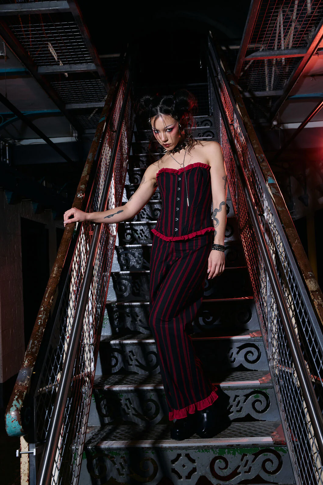 Ritualistic Goth Ruffle Pant - Image 2
