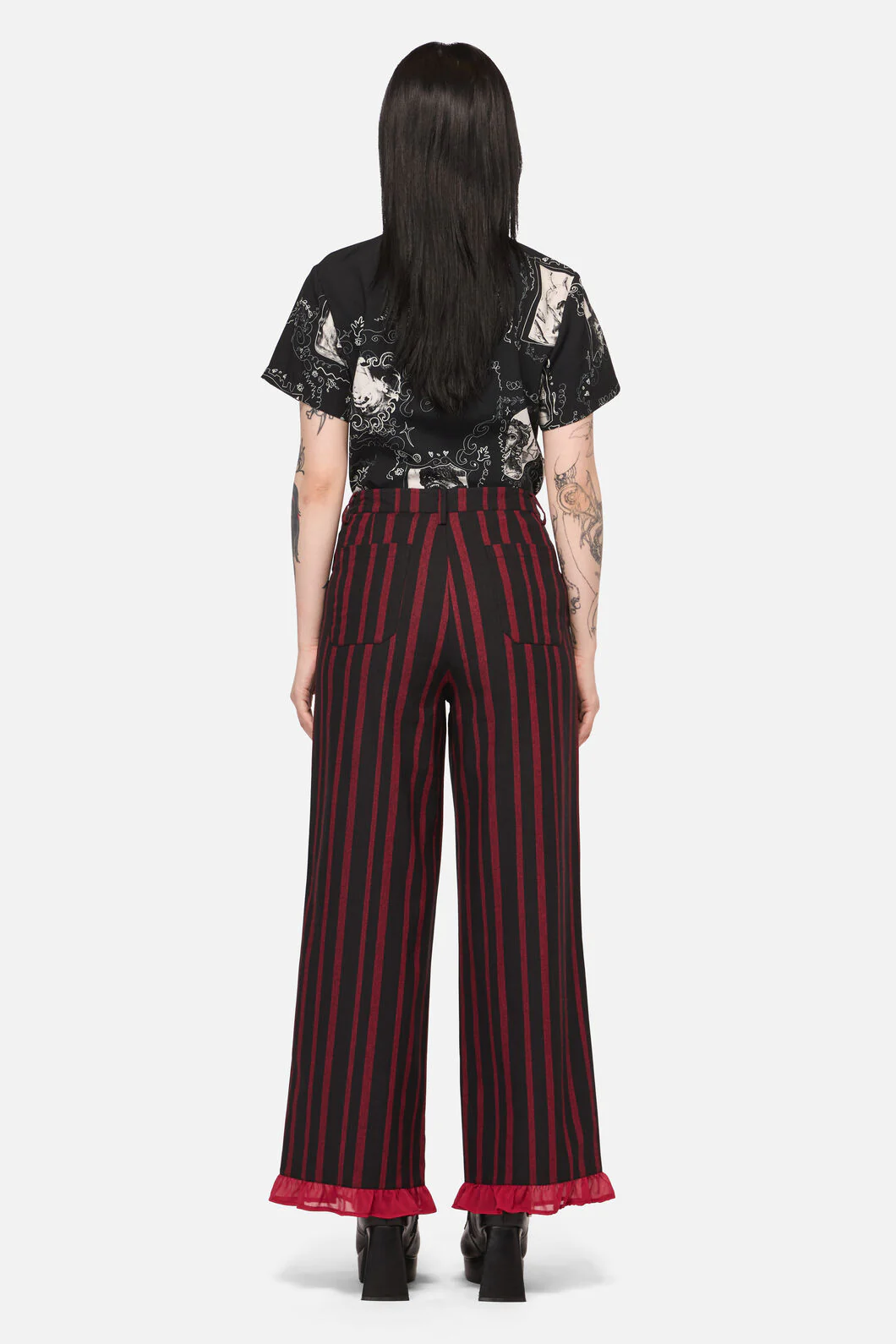 Ritualistic Goth Ruffle Pant - Image 5
