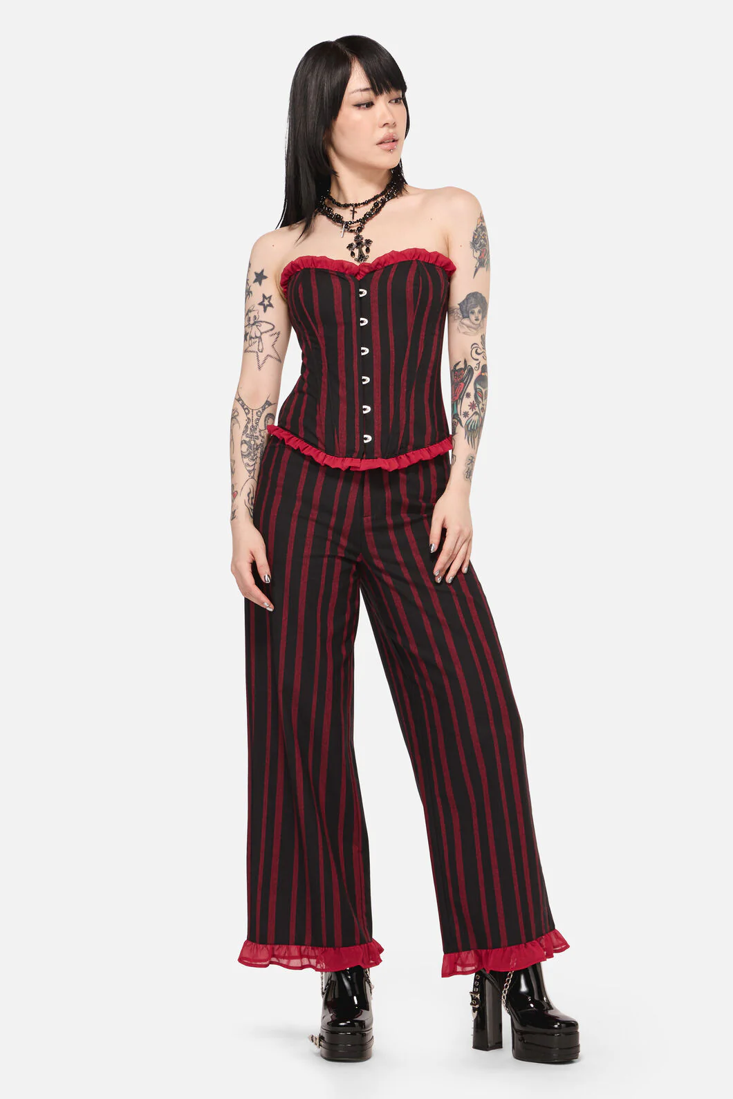 Ritualistic Goth Ruffle Pant - Image 8
