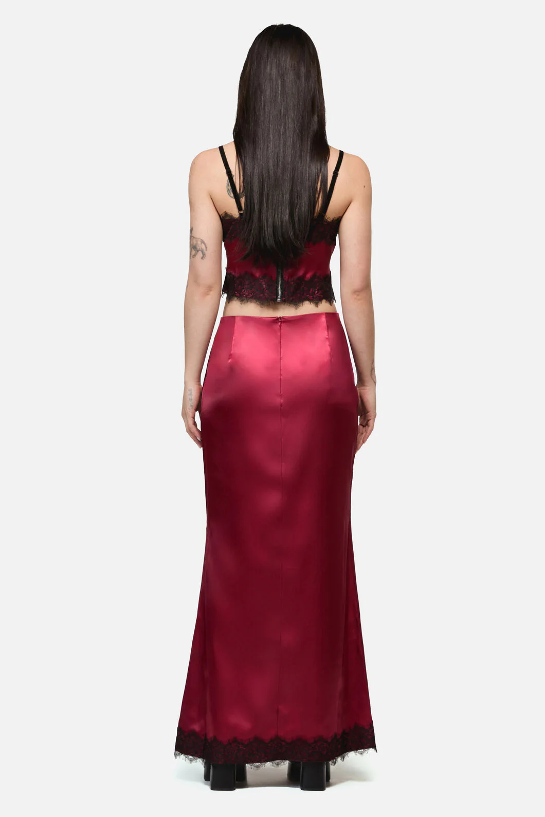 Rosalie Formal Lace Trim Skirt - Image 4
