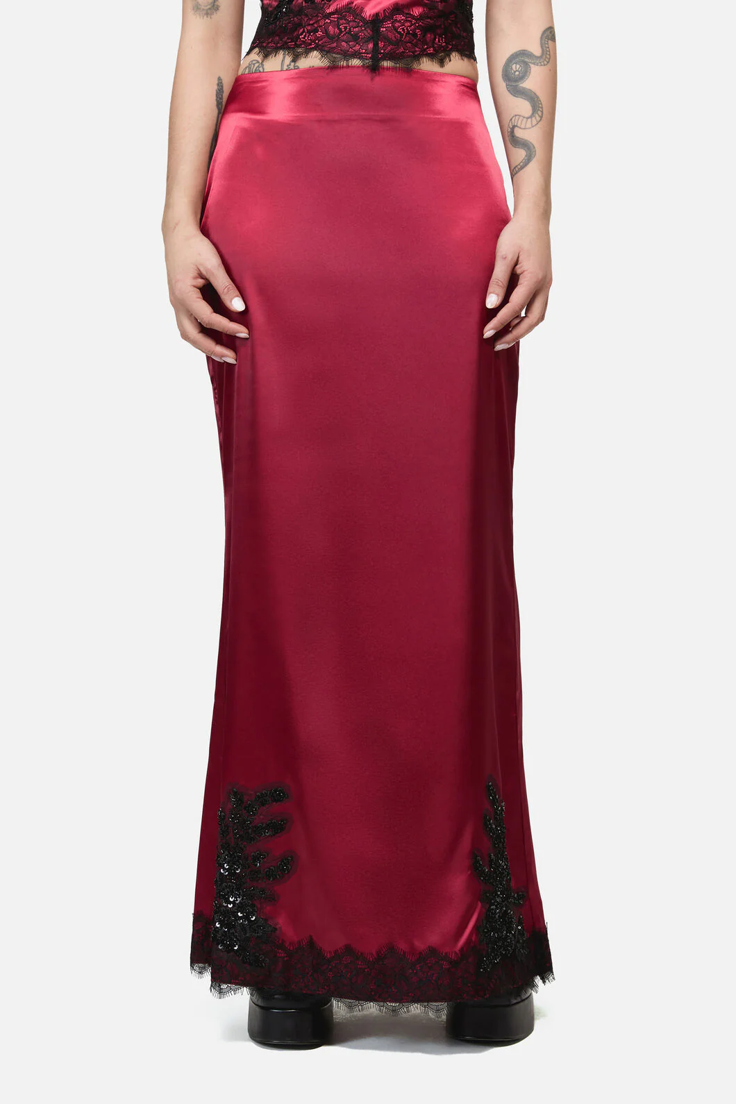 Rosalie Formal Lace Trim Skirt - Image 5