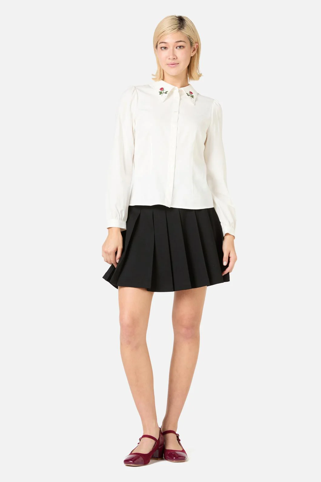 Rose Bud Embroidered Blouse - Image 2