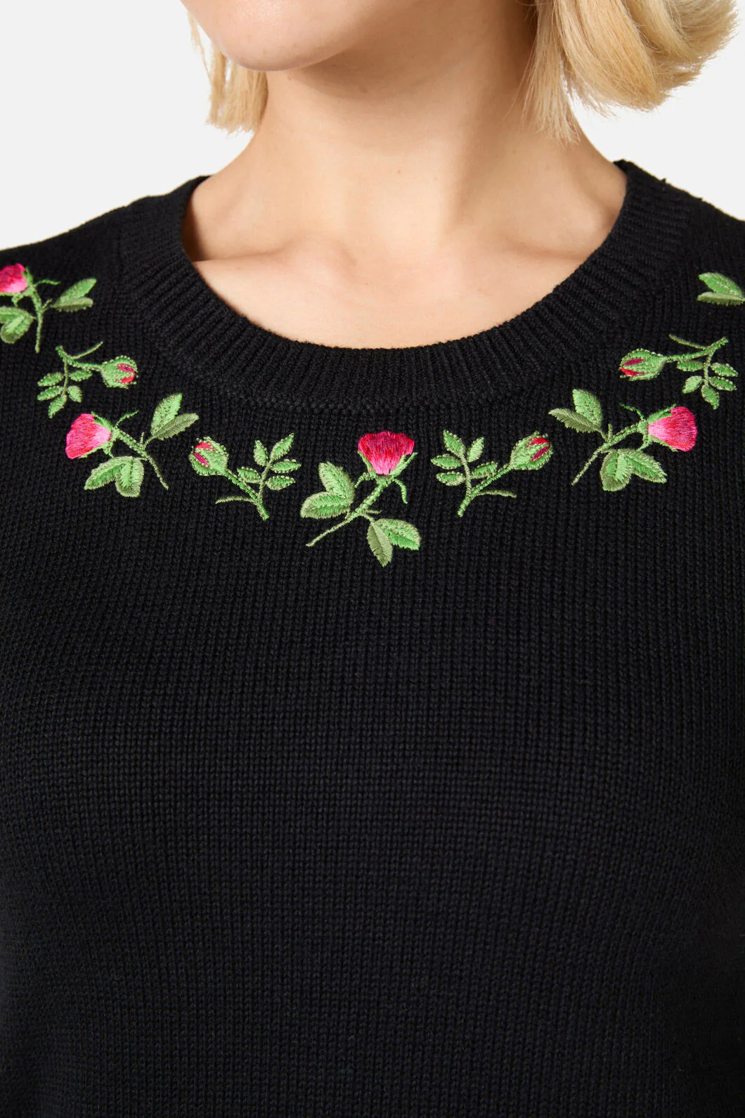 Rose Bud Embroidered Jumper - Image 5