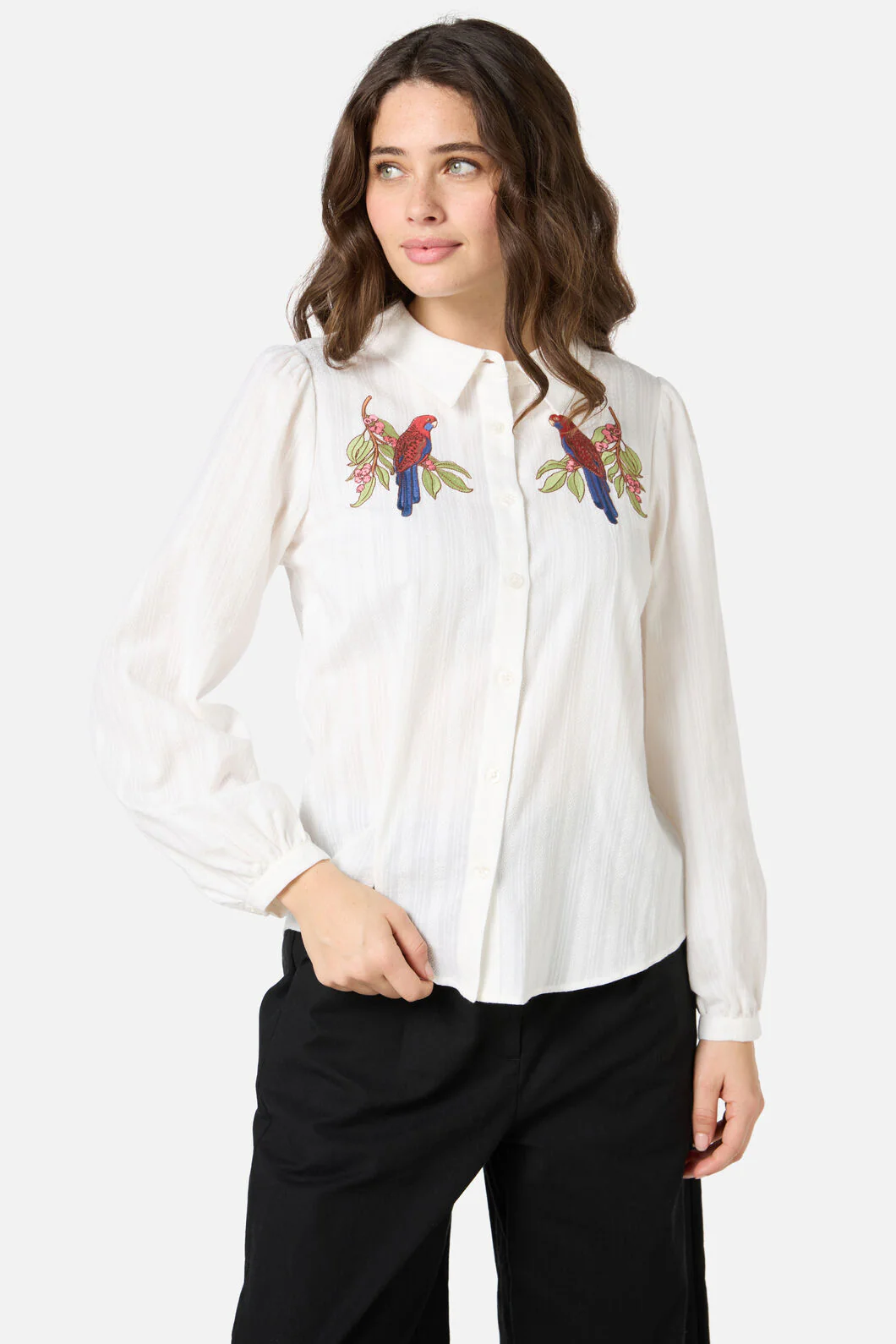 Rosella Embroidered Shirt - Image 2