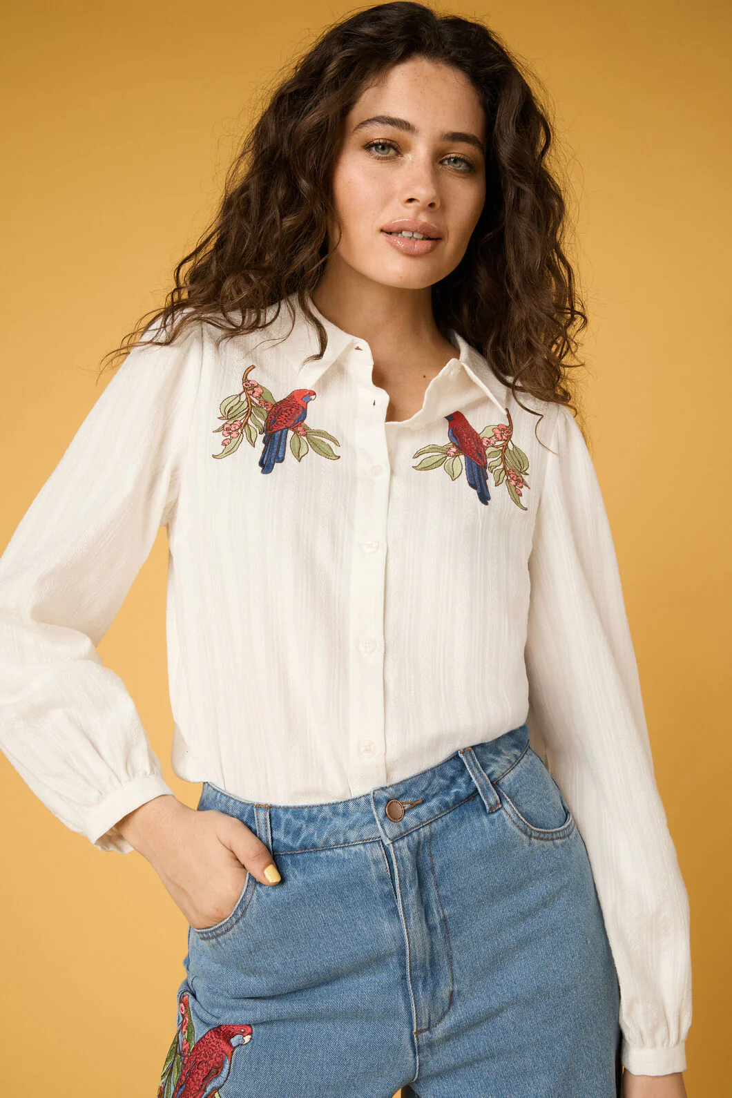 Rosella Embroidered Shirt - Image 4