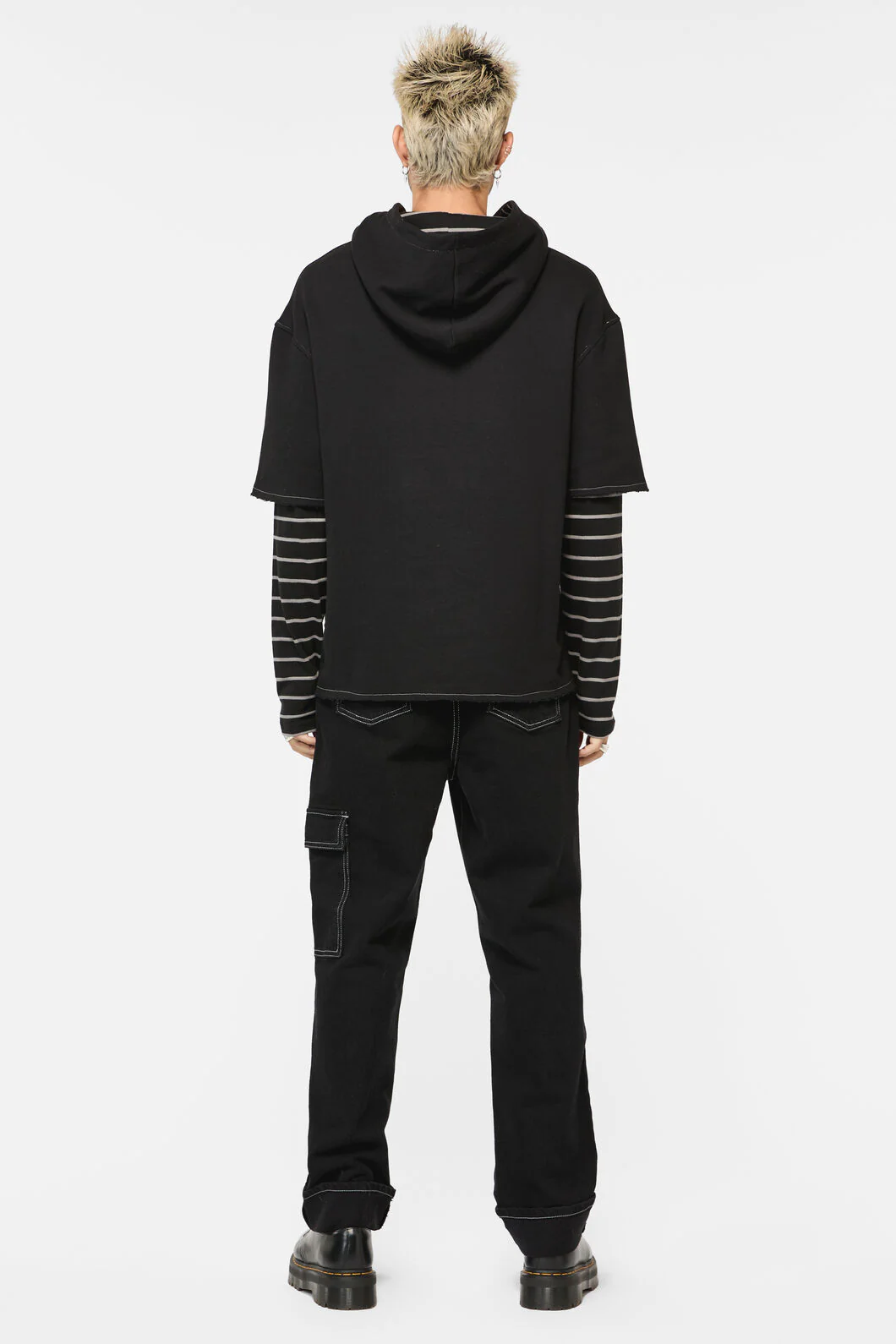 Rot Contrast Sleeve Hoodie - Image 4