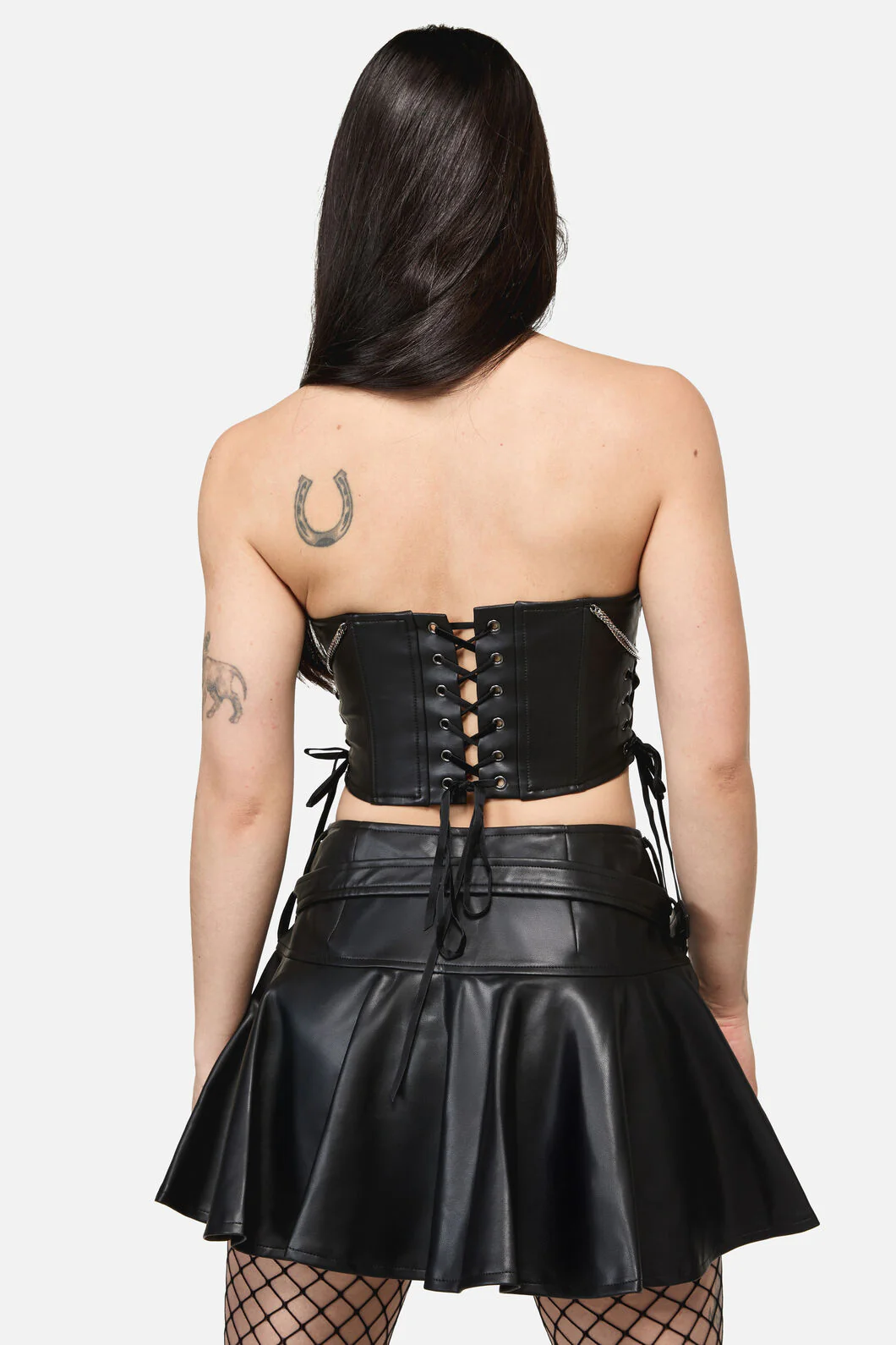 Roxi Goth Chain Trim Corset - Image 4