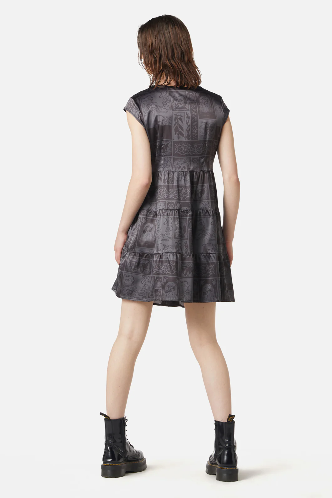 Ruined Mansion Satin Brocade Dress - Image 4