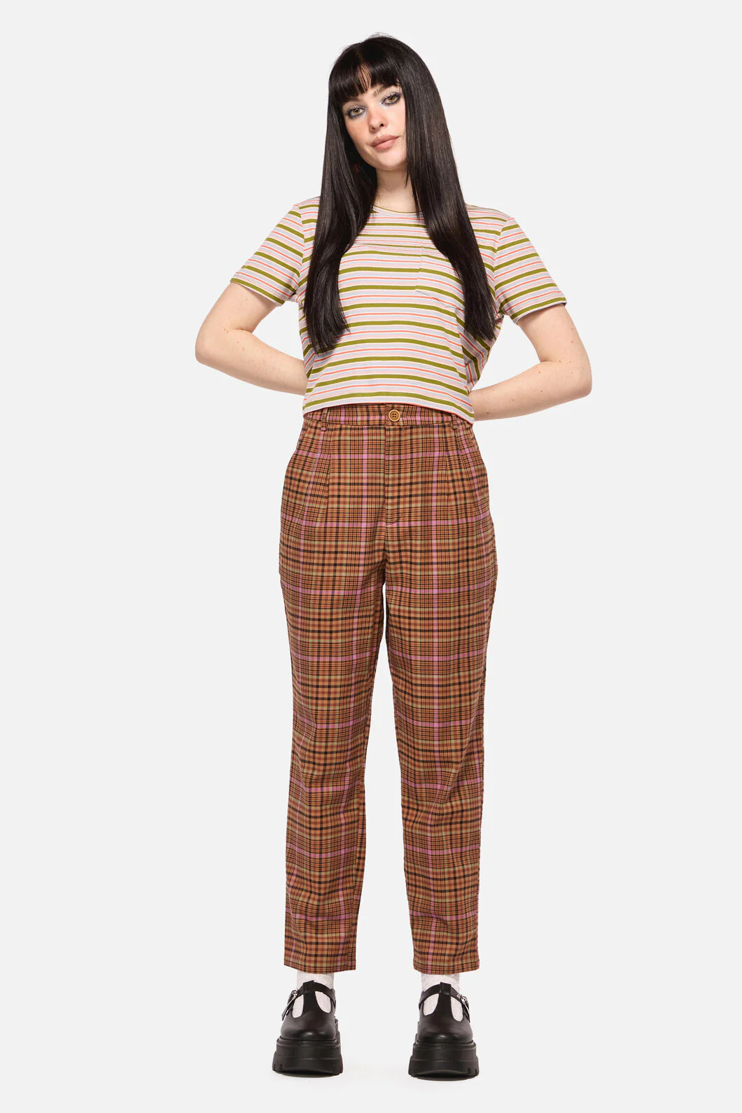 Rustic Check Slim Fit Pants - Image 3