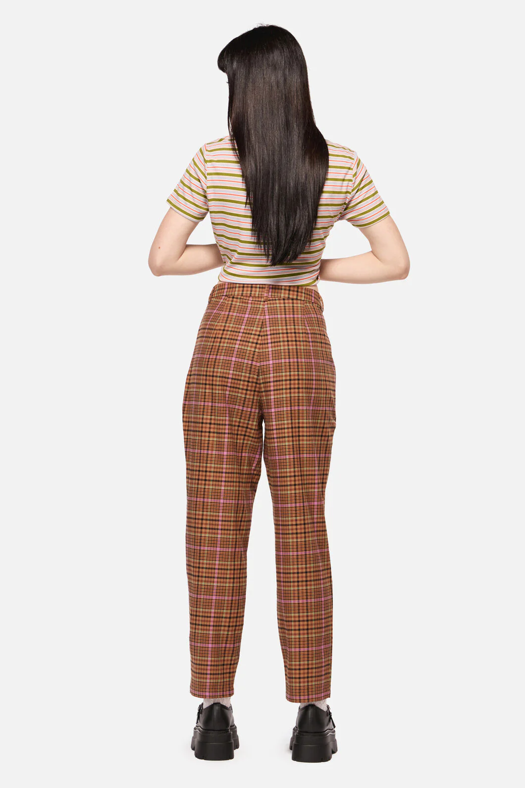Rustic Check Slim Fit Pants - Image 5