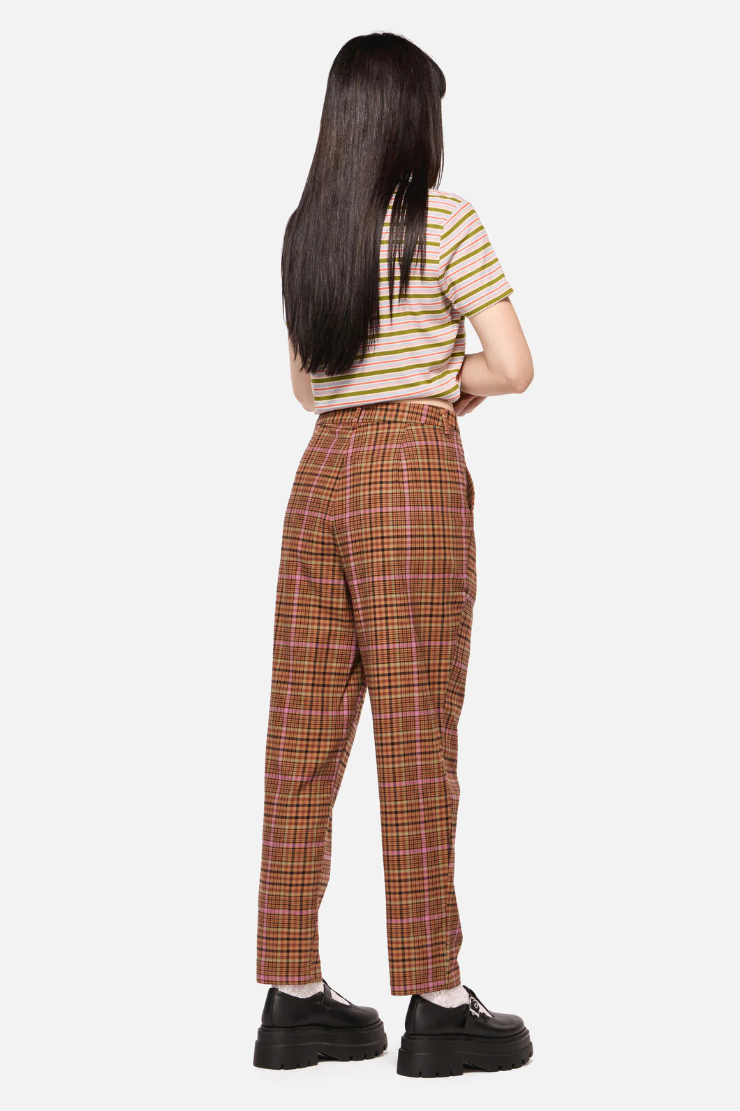 Rustic Check Slim Fit Pants - Image 6