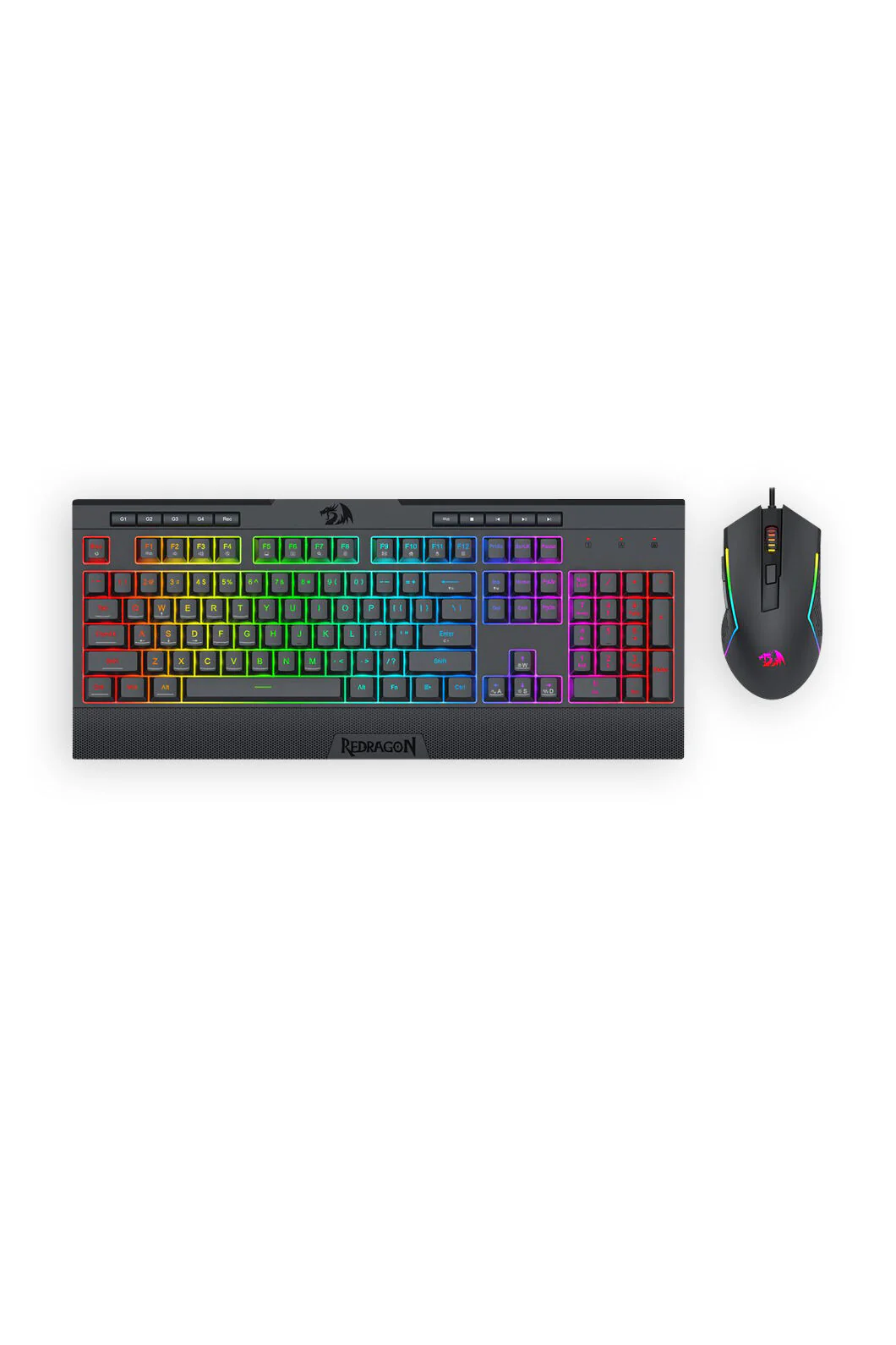 Redragon S151 Black Full Size Wired Comfort Keyboard Mouse Combo