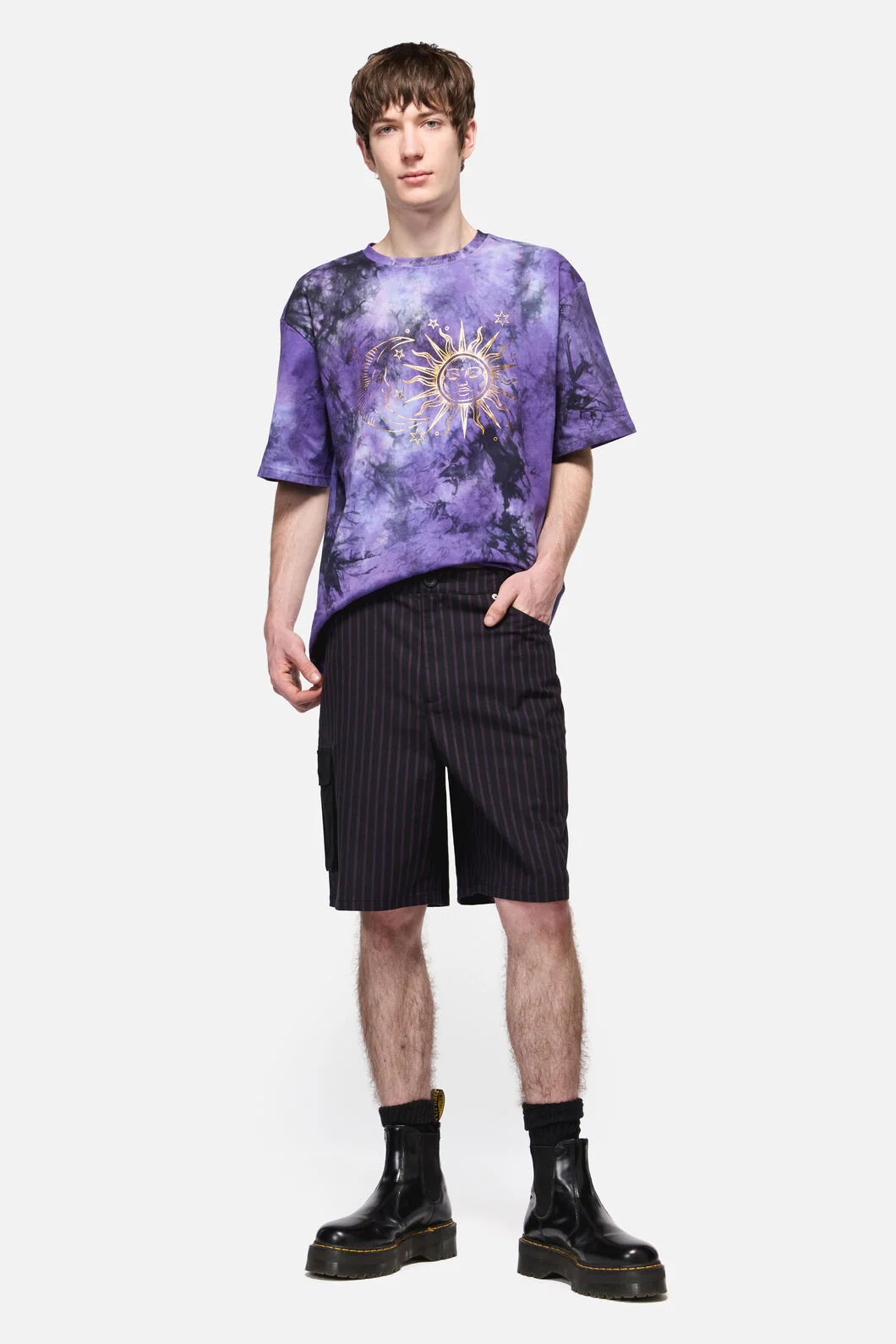 Sabrina Pinstripe Cargo Short