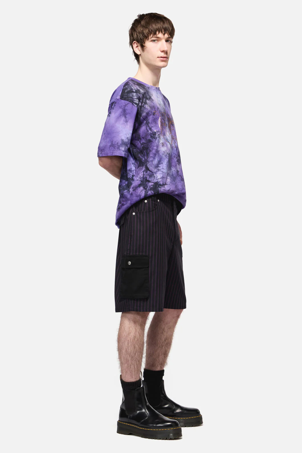 Sabrina Pinstripe Cargo Short - Image 3