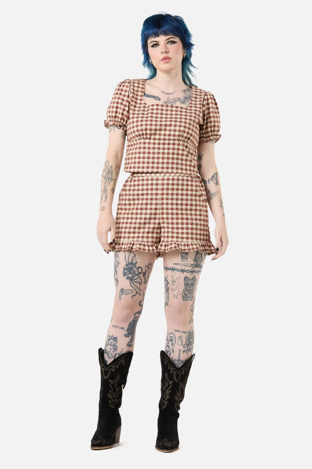 Saloon Gingham Blouse - Image 3