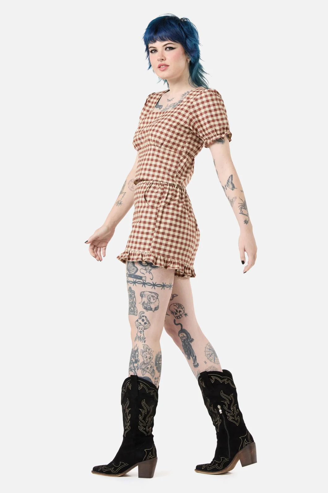 Saloon Gingham Shorts - Image 3