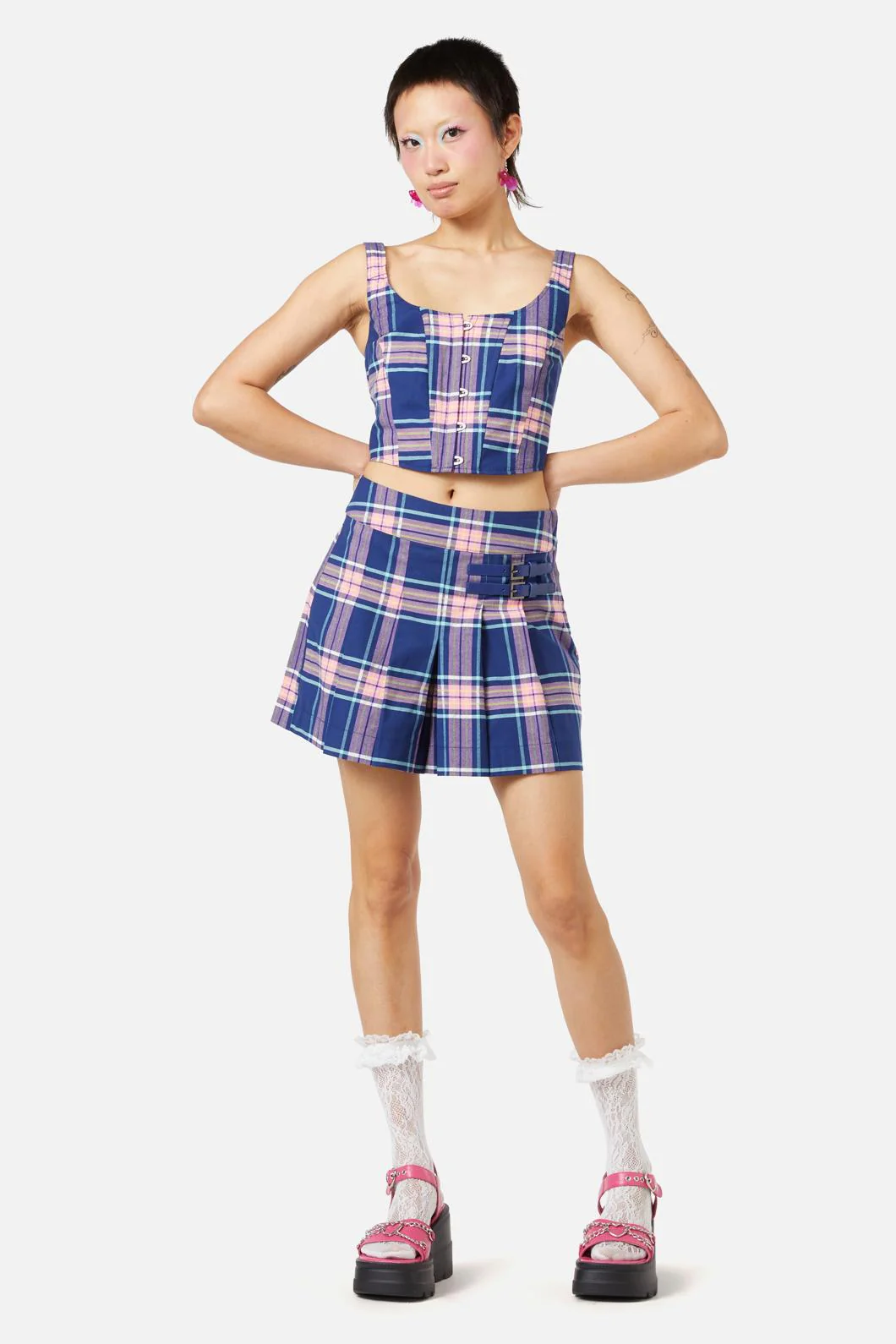Sandbank Tartan Corset - Image 2