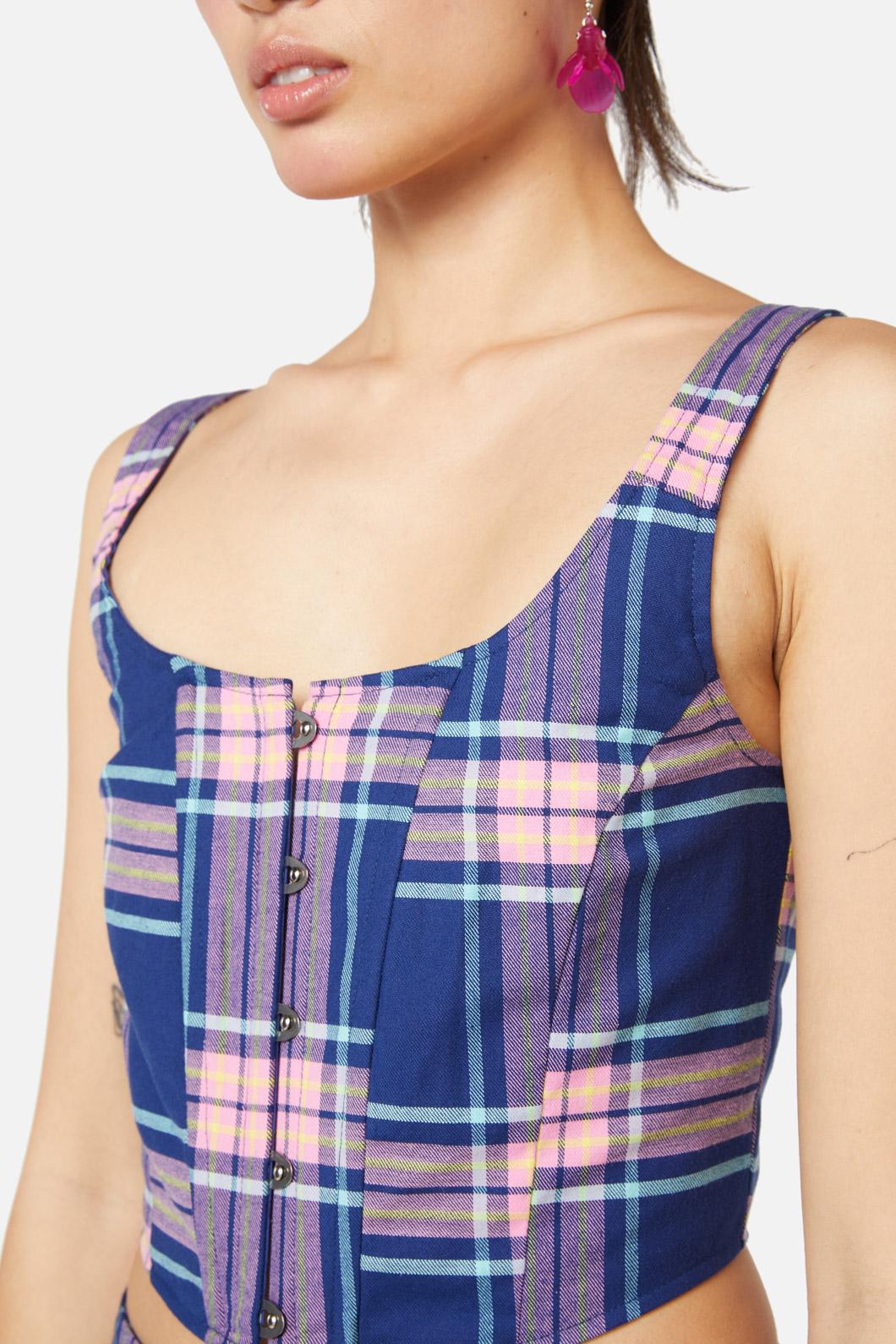 Sandbank Tartan Corset - Image 5