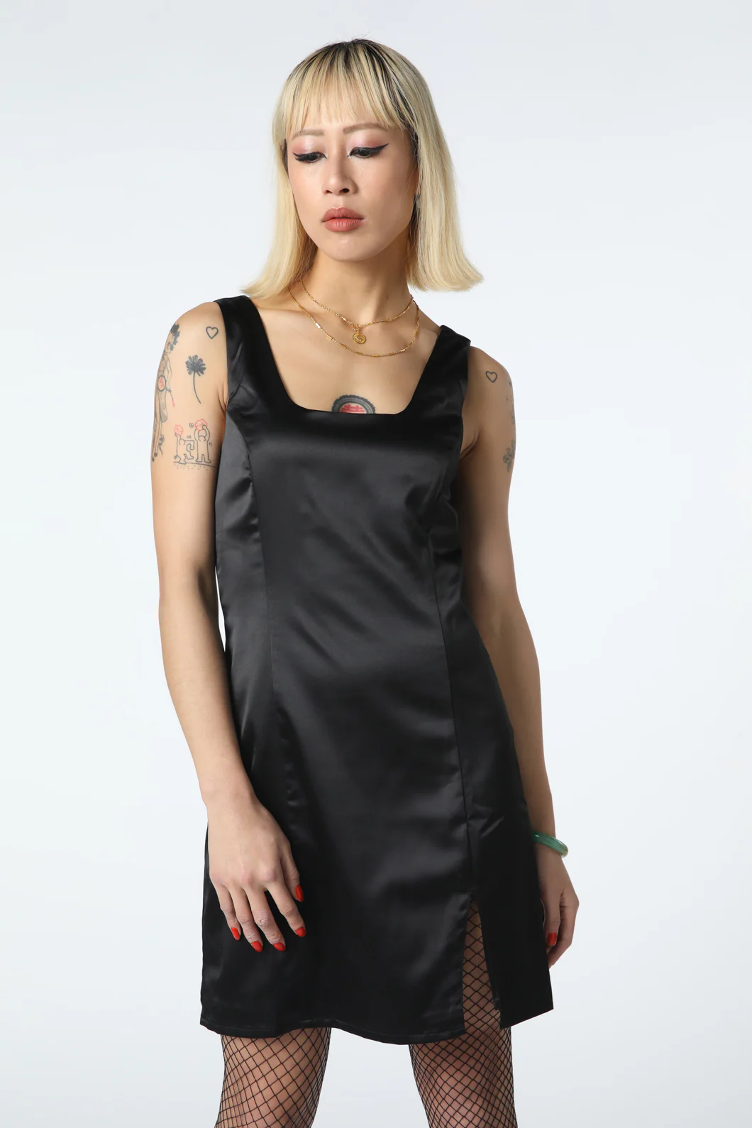 Satin Mini Dress - Image 12