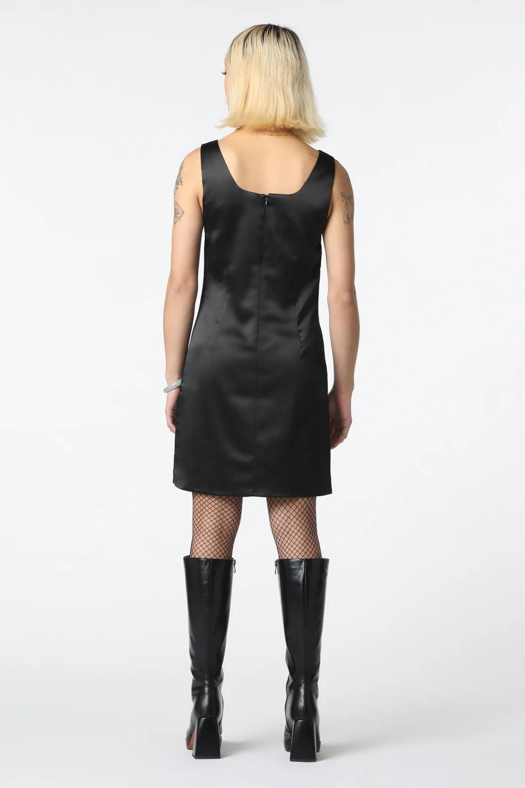 Satin Mini Dress - Image 14