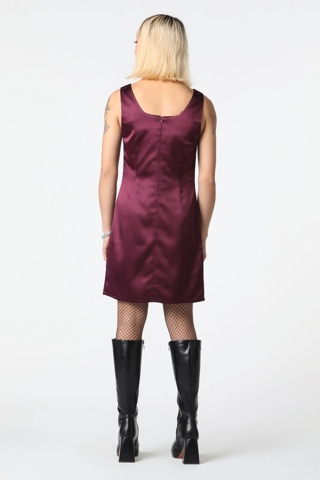Satin Mini Dress - Image 4