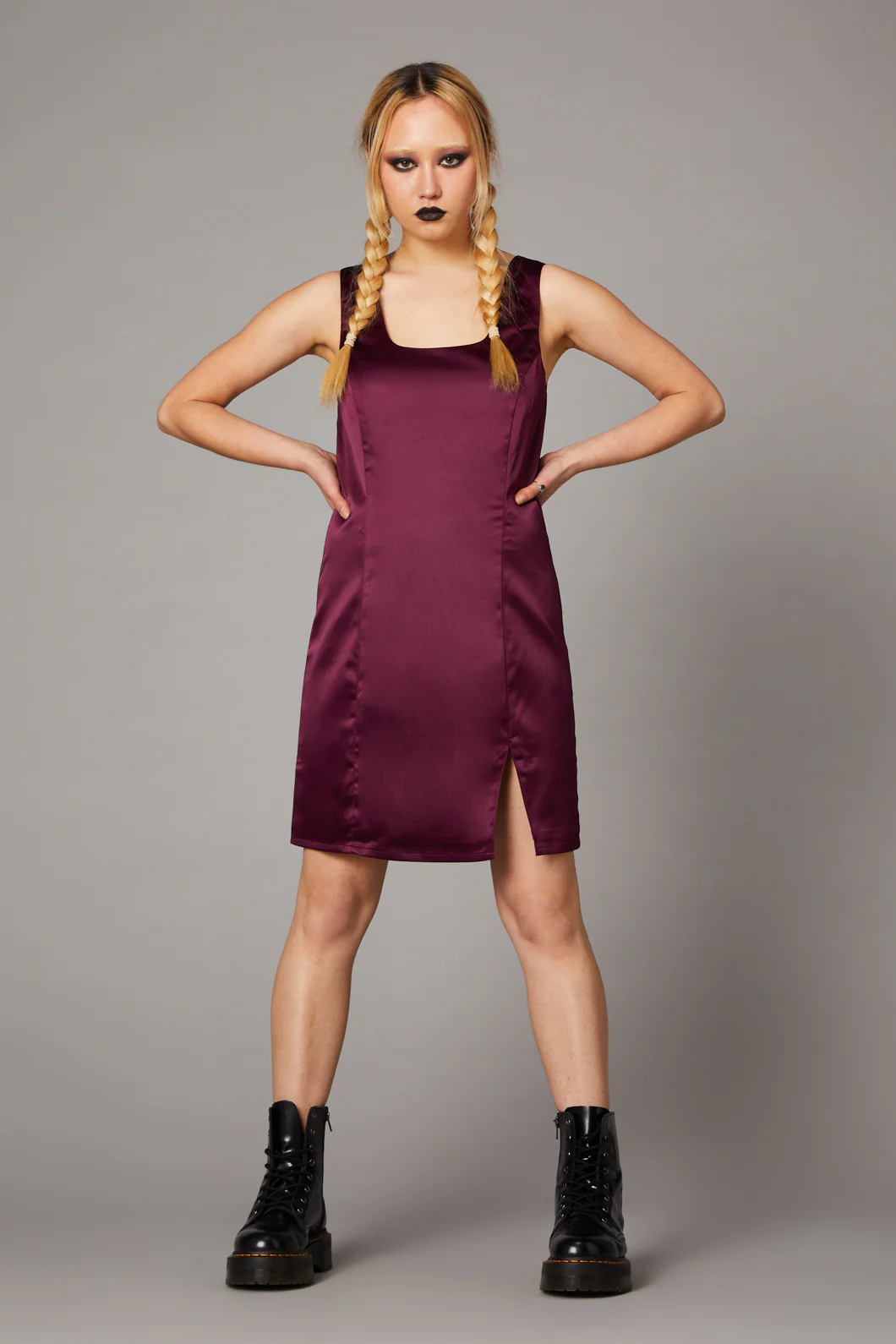 Satin Mini Dress - Image 7