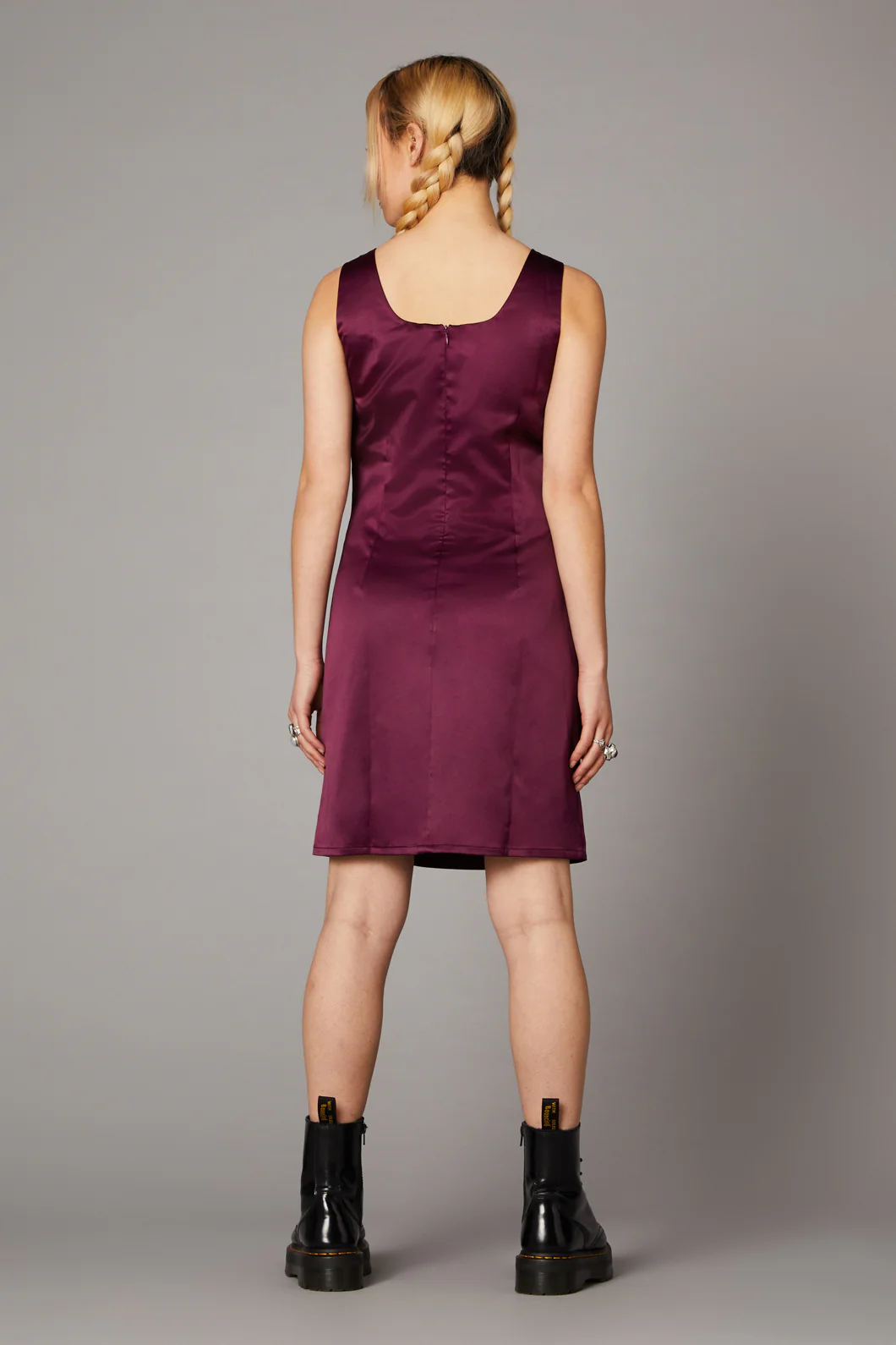 Satin Mini Dress - Image 9